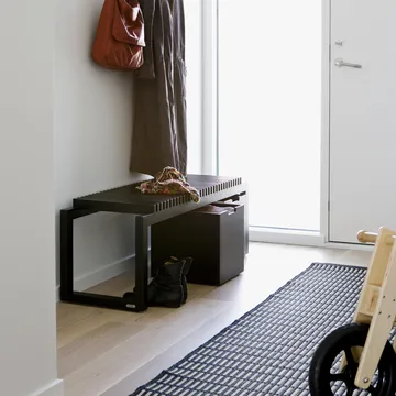 Cutter Bank 121 cm - Schwarz lackierte Eiche - Fritz Hansen