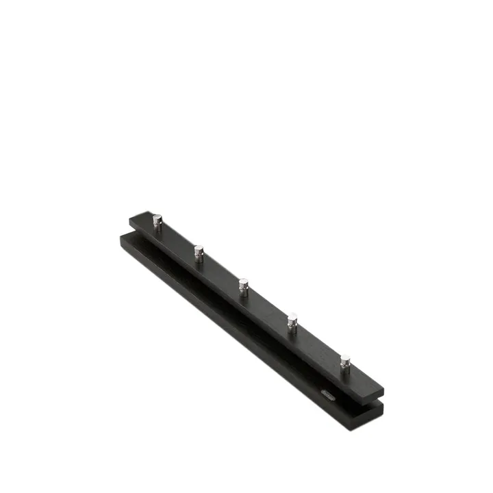 Cutter Kleiderhaken - Eiche schwarz gebeizt, 5-teilig Knöpfe - Fritz Hansen