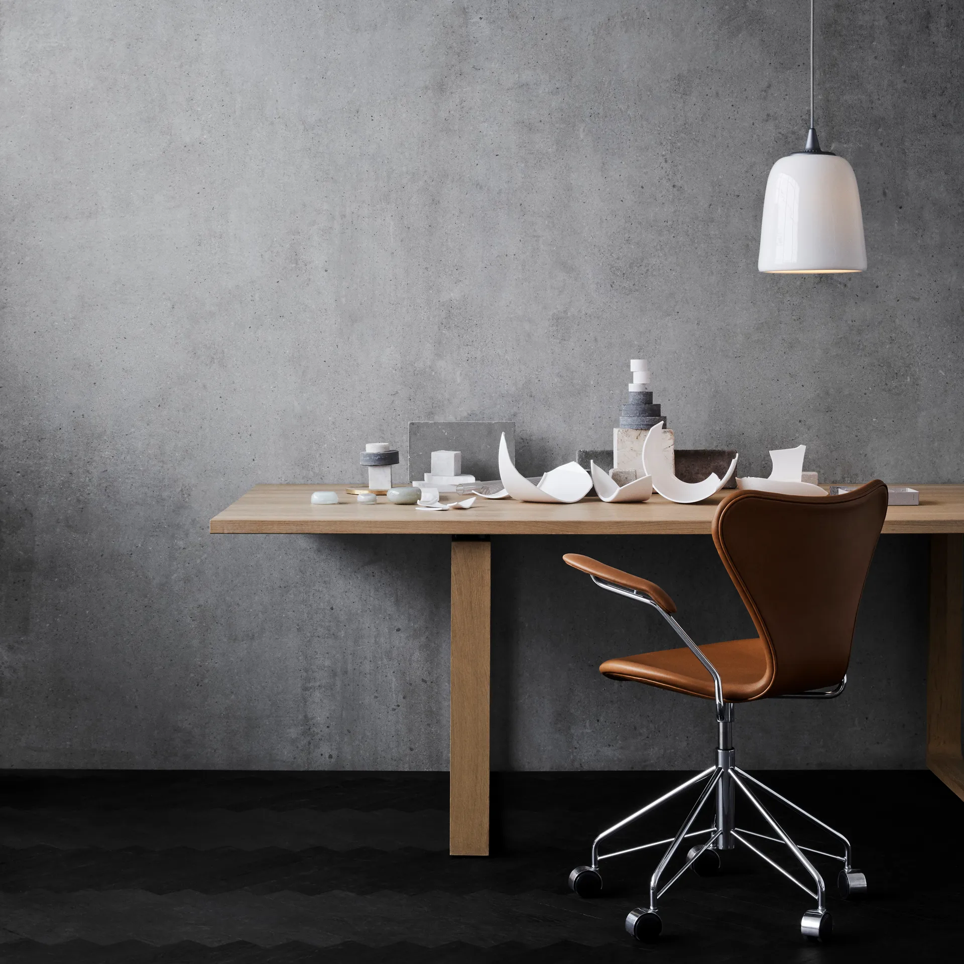 Dogu Pendelleuchte, Silver Fritz Hansen