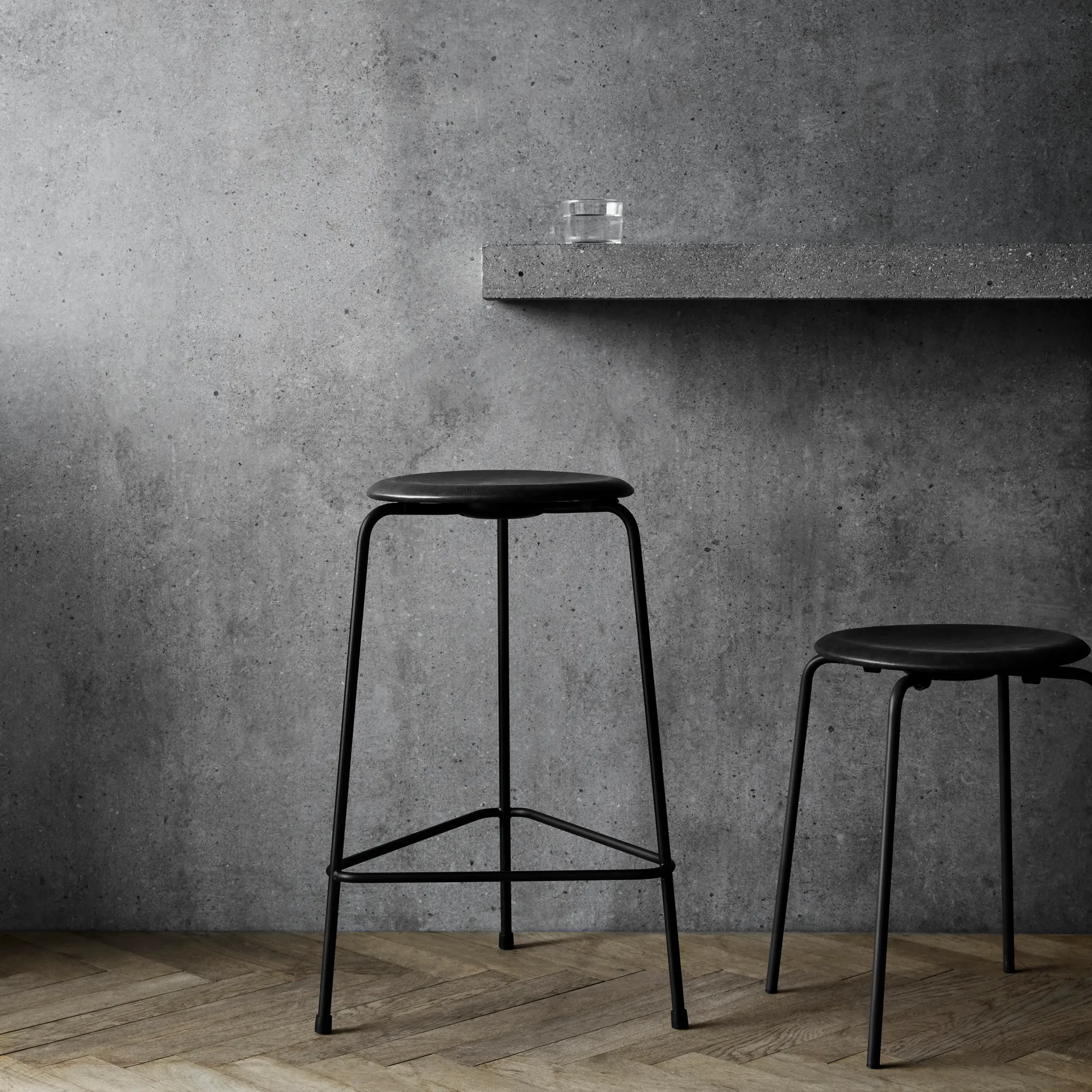 Dot Hocker Leder, Cowboy black Fritz Hansen