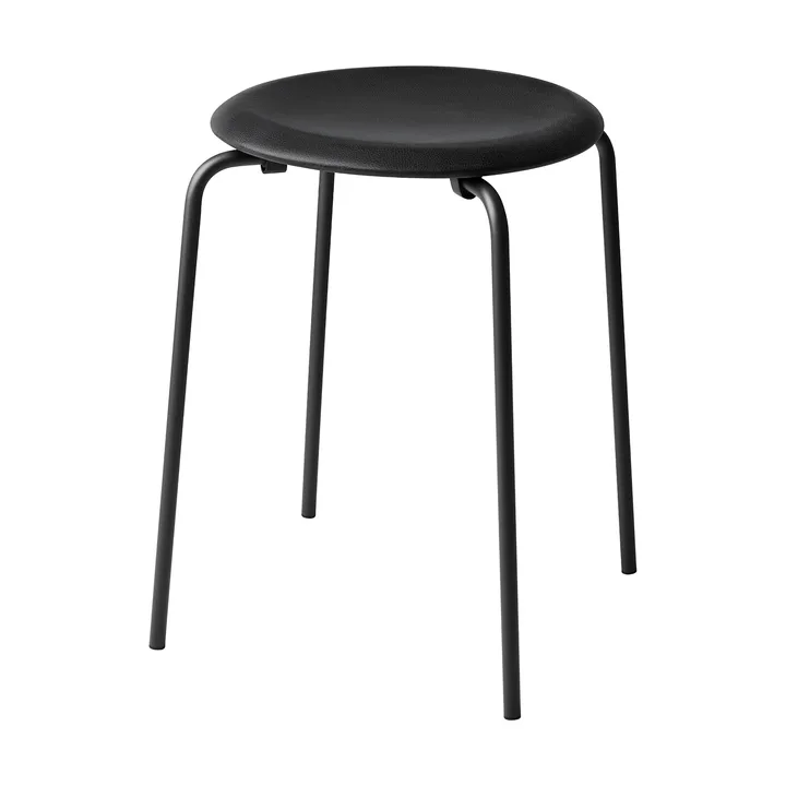 Dot Hocker Leder - Essential black-matt black - Fritz Hansen