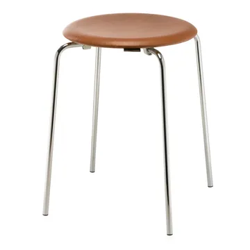 Dot Hocker Leder - Wild leather walnut - Fritz Hansen