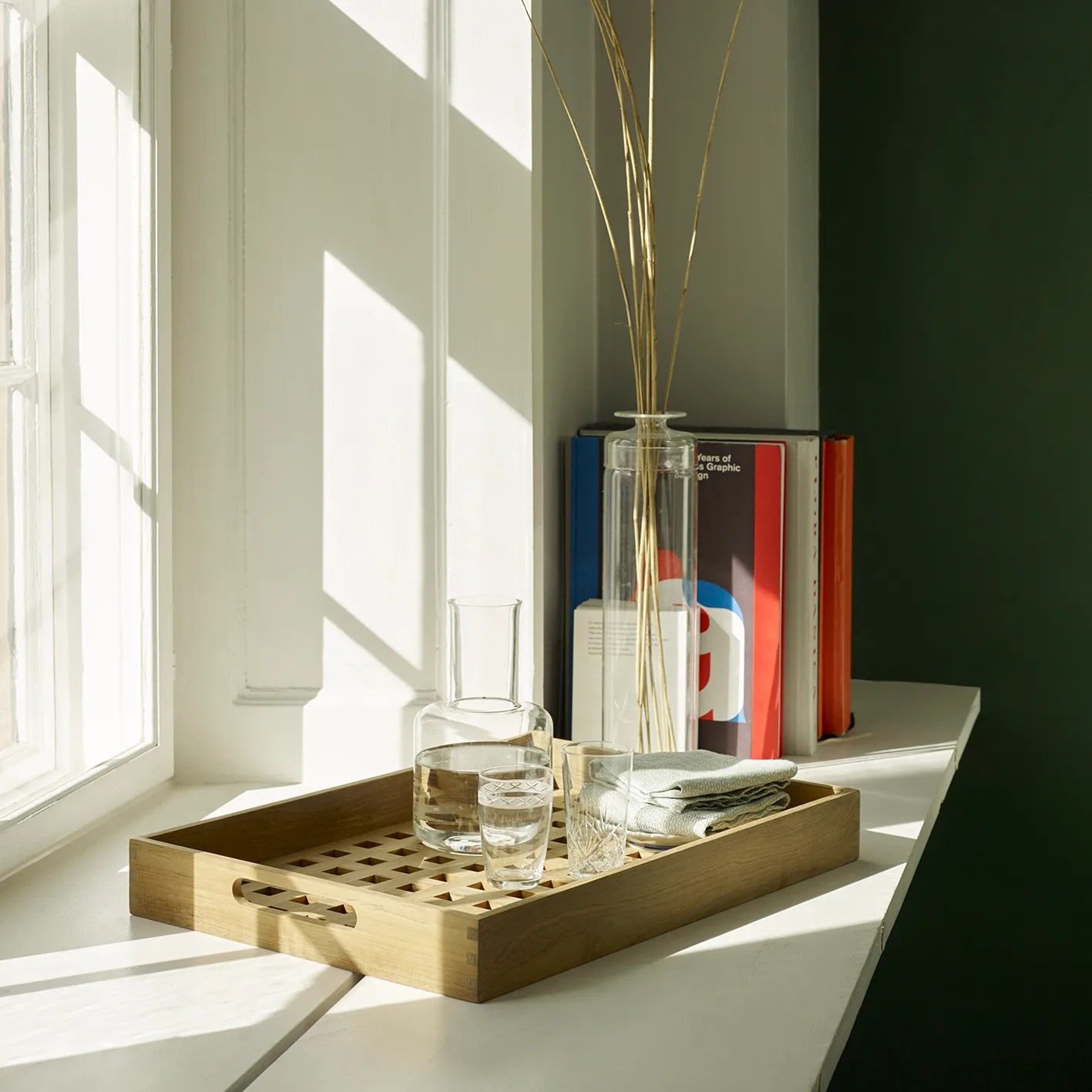 Fionia Tablett 32 x 48cm, Teak Fritz Hansen