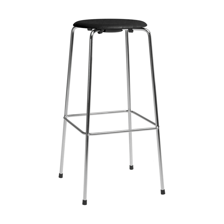 High Dot Barstuhl - Esche schwarz-Chrom - Fritz Hansen