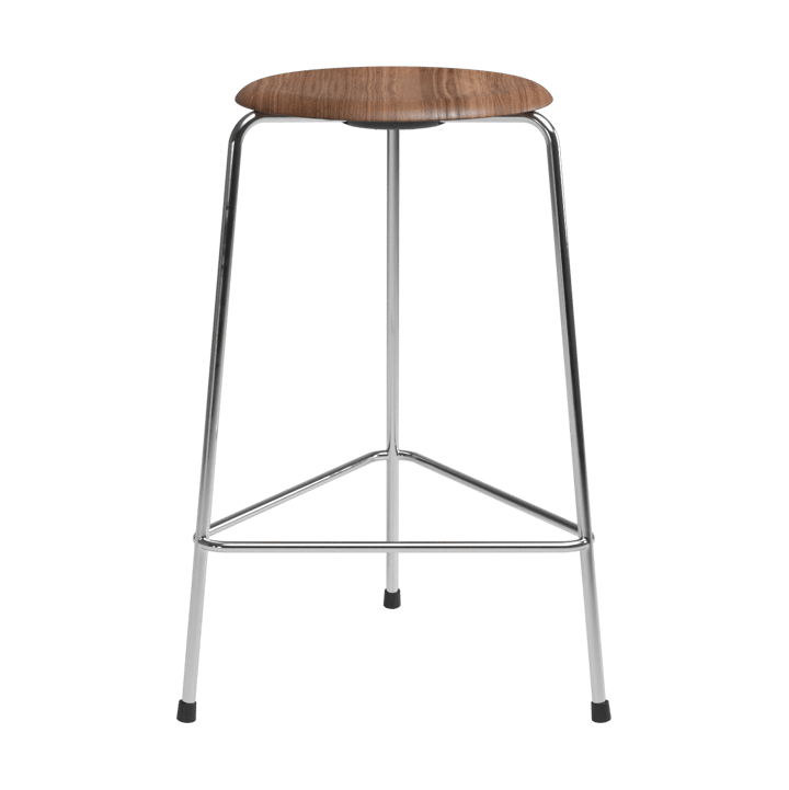 High Dot counter Stuhl 3 Beine - Walnuss-Chrom - Fritz Hansen