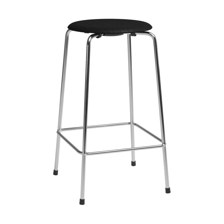 High Dot counter Stuhl 4 Beine - Esche schwarz-Chrom - Fritz Hansen