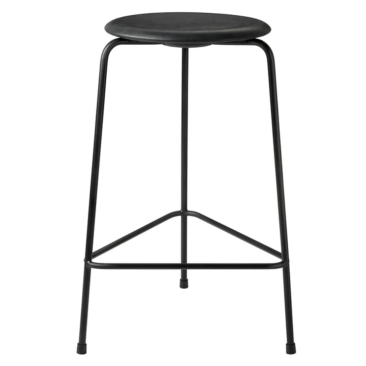 High Dot Hocker Leder - Cowboy black - Fritz Hansen