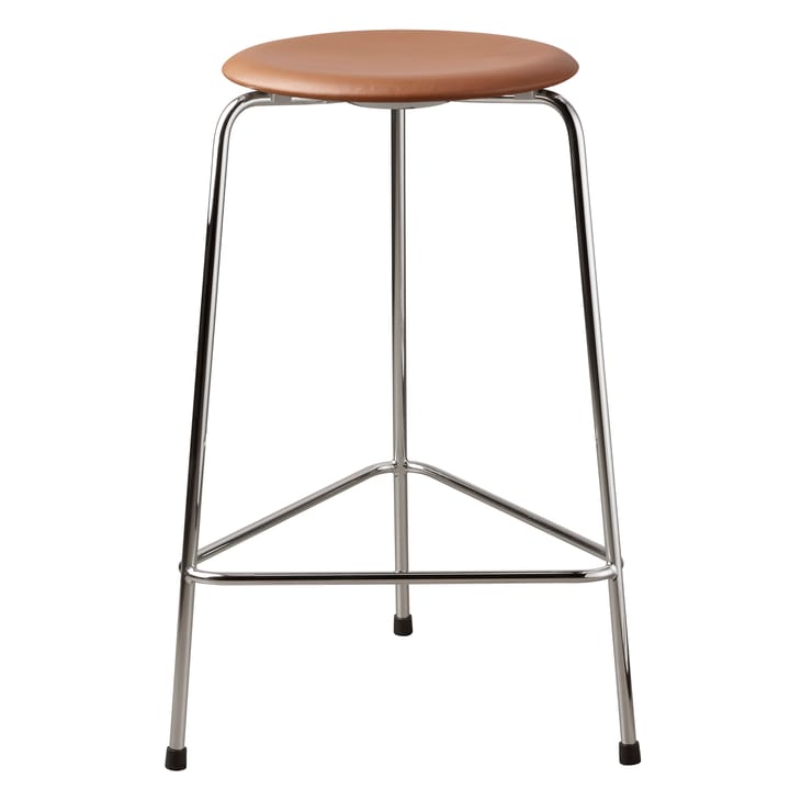 High Dot Hocker Leder - Walnut - Fritz Hansen