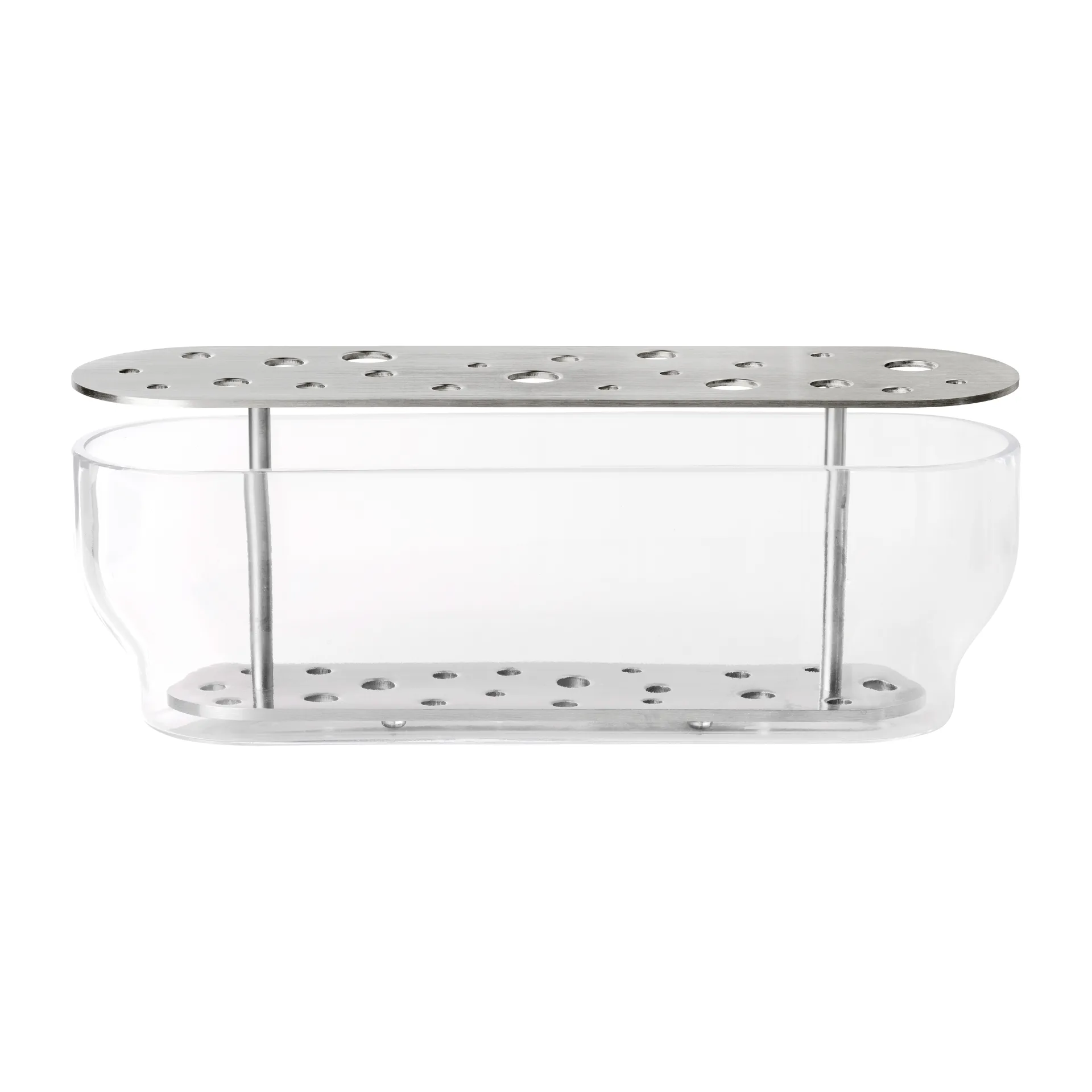 Ikebana Vase Edelstahl, Long Fritz Hansen