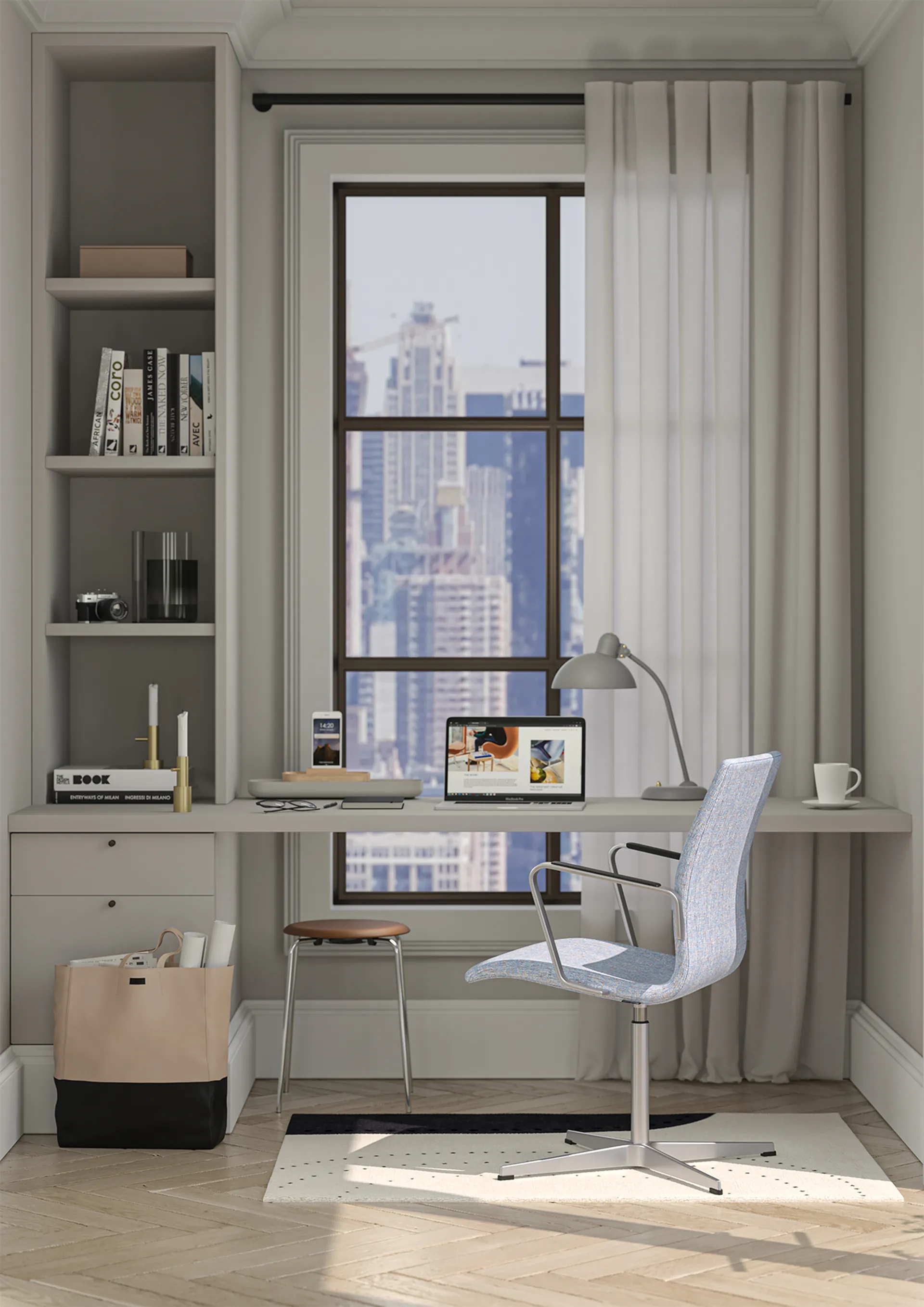 Kaiser Idell 6556-T Tischleuchte, Easy Grey Fritz Hansen