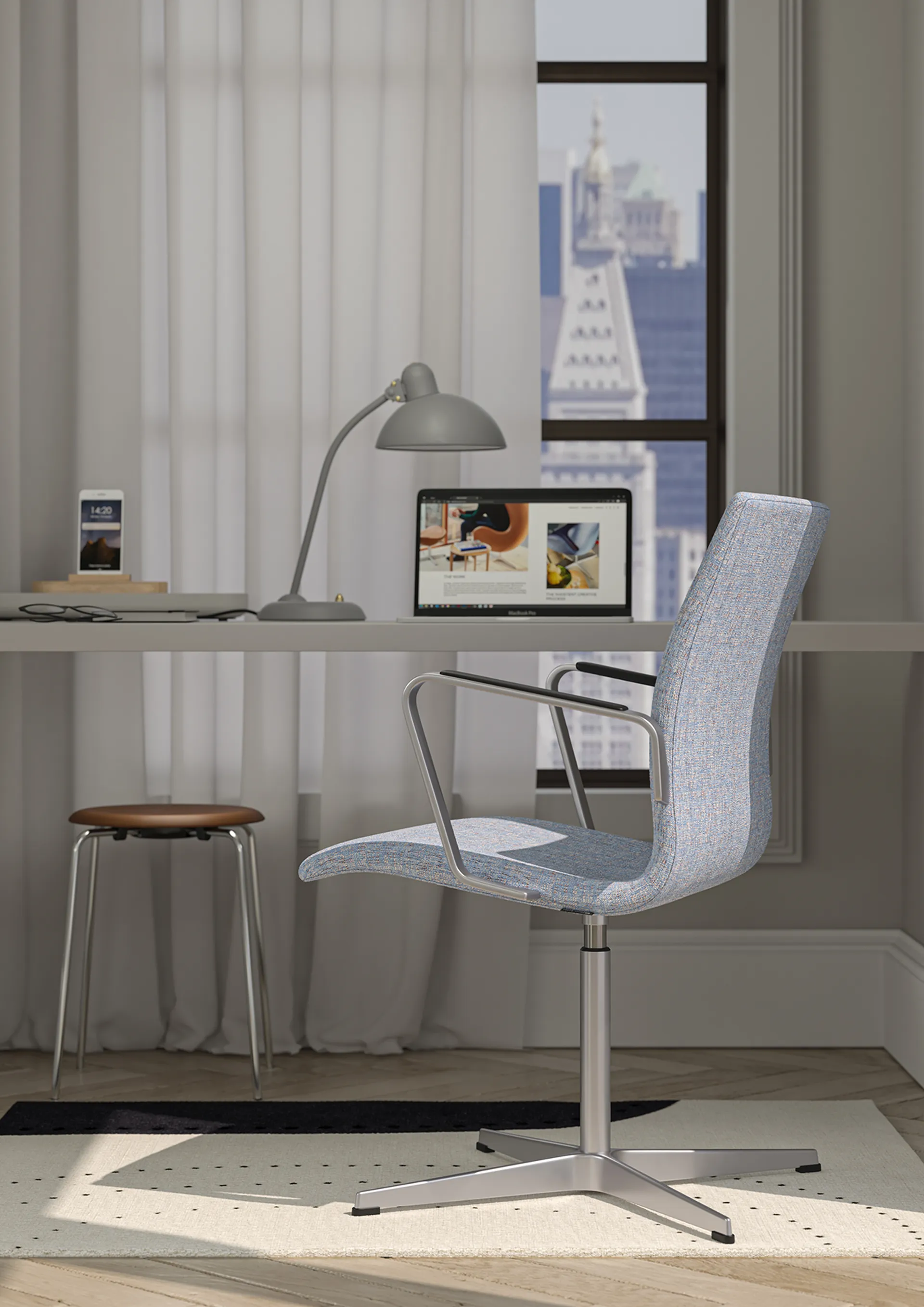 Kaiser Idell 6556-T Tischleuchte, Easy Grey Fritz Hansen