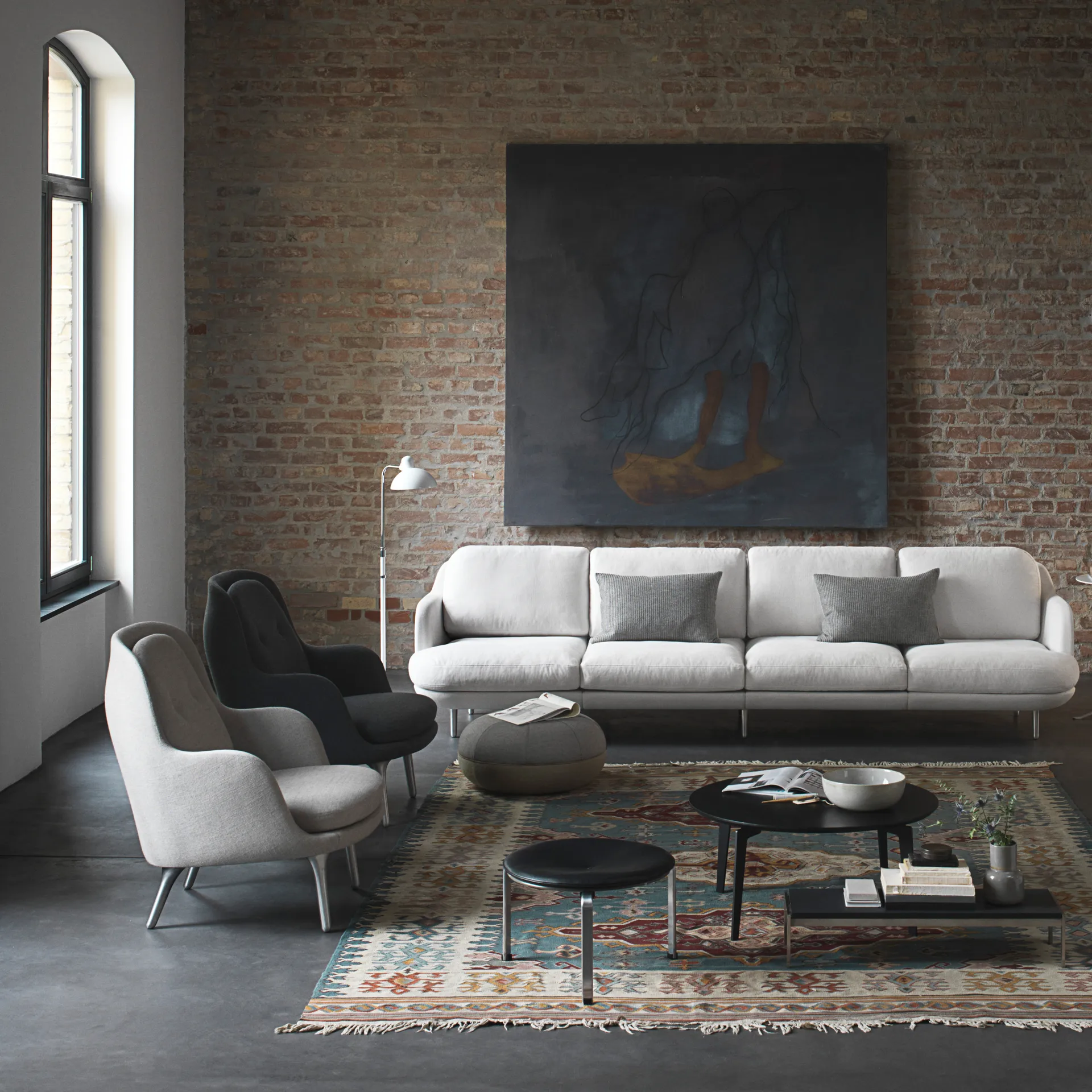 Kaiser Idell 6580-F Luxus Stehleuchte, White Fritz Hansen