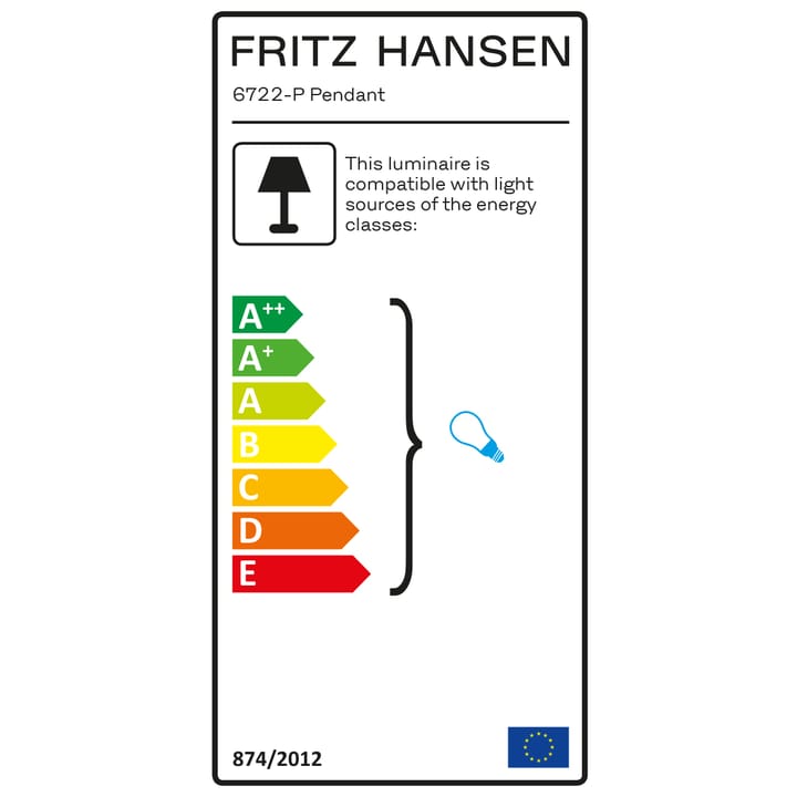 Kaiser Idell 6722-P Pendelleuchte, Soft ochre Fritz Hansen