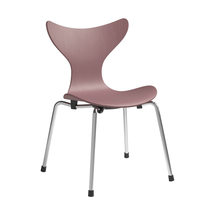 Liljan Kinderstuhl - Wild rose Esche lackiert-Chrom - Fritz Hansen