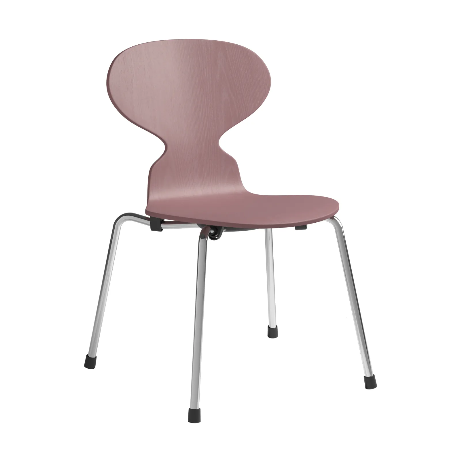 Myran Kinderstuhl, Wild rose Esche lackiert-Chrom Fritz Hansen