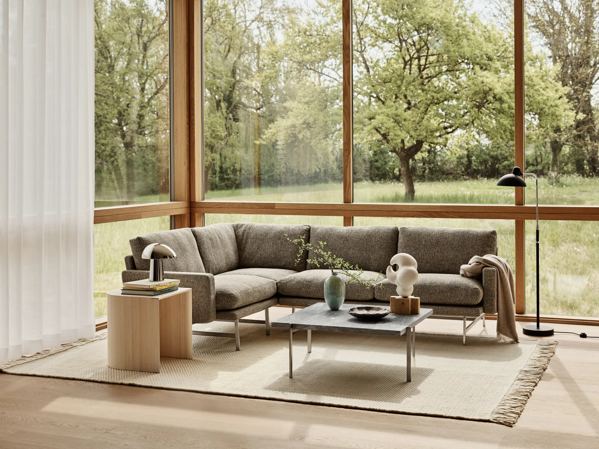 Night Owl Tischleuchte steel, Polished steel Fritz Hansen