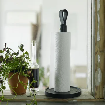 Norr Küchenpapierhalter - Eiche schwarz lackiert - Fritz Hansen