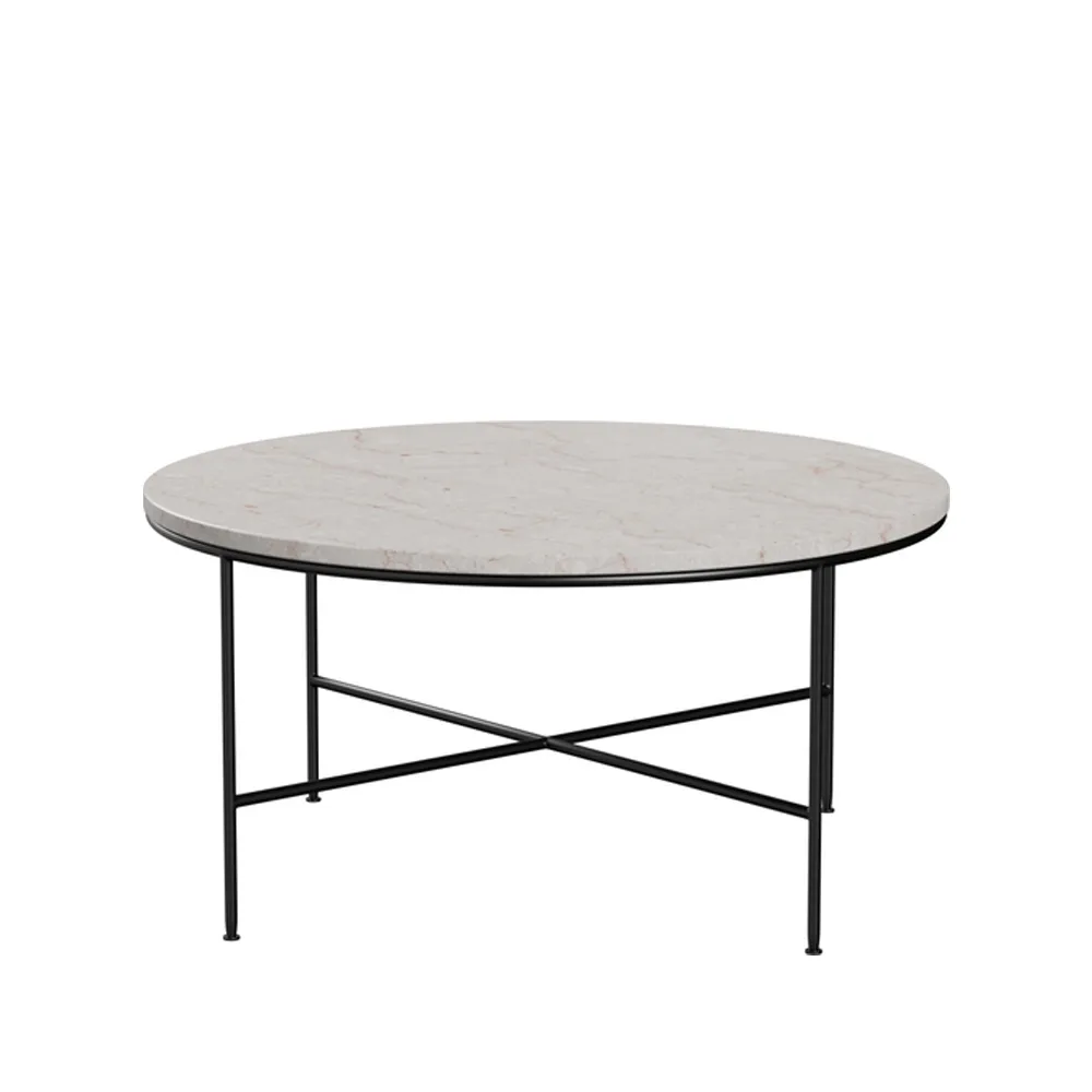 Planner MC300 Couchtisch, Marble cream-black Fritz Hansen