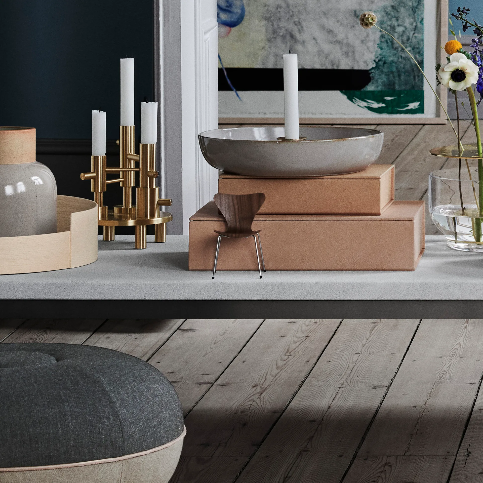 Series 7 Stuhl Miniatur, Walnut Fritz Hansen