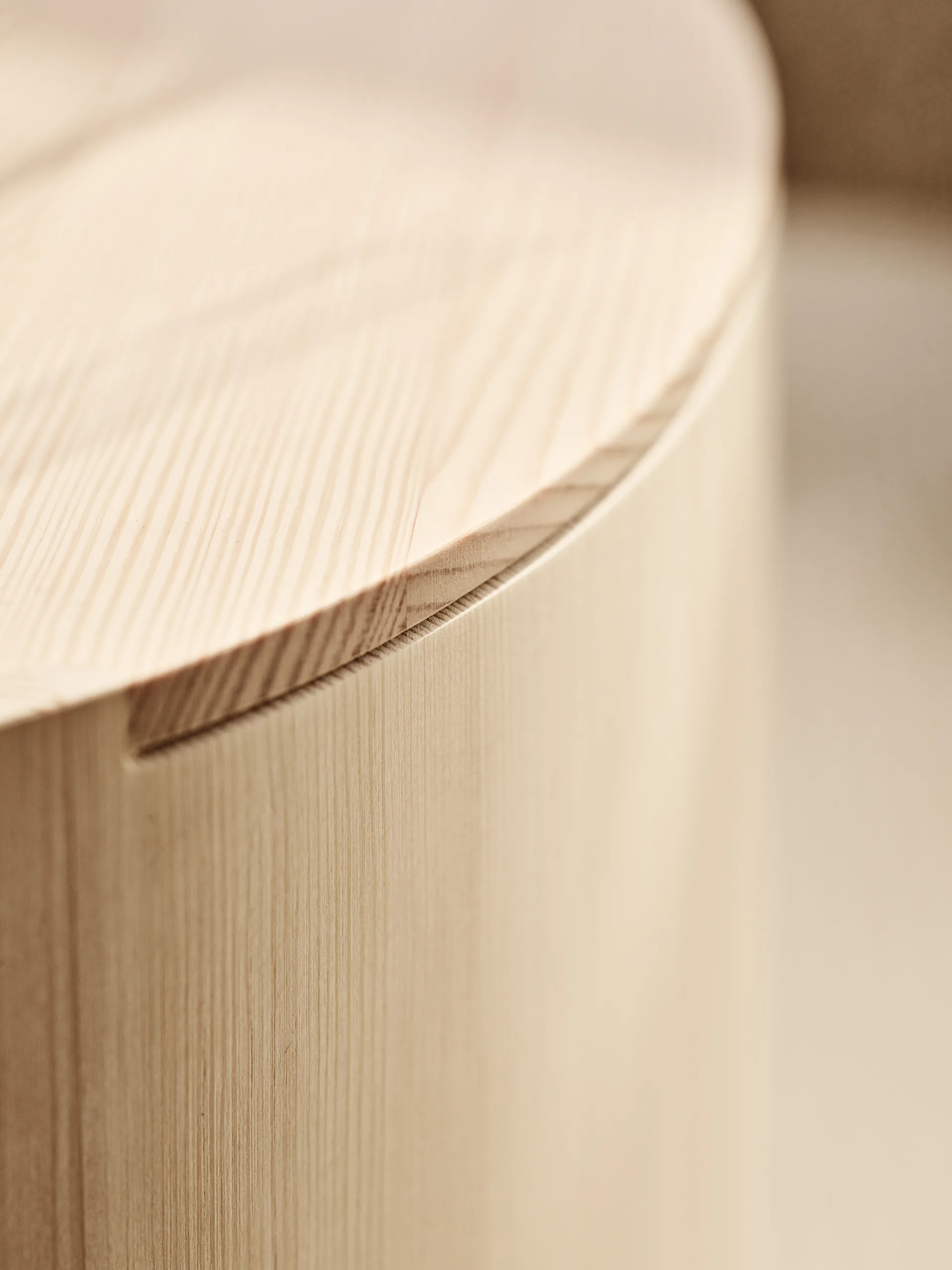 Taburet Hocker/Beistelltisch, Geölte Kiefer Fritz Hansen