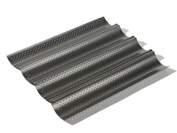 Funktion Funktion Baguetteform Nonstick für 4 Baguettes 32,5x38 cm Schwarz