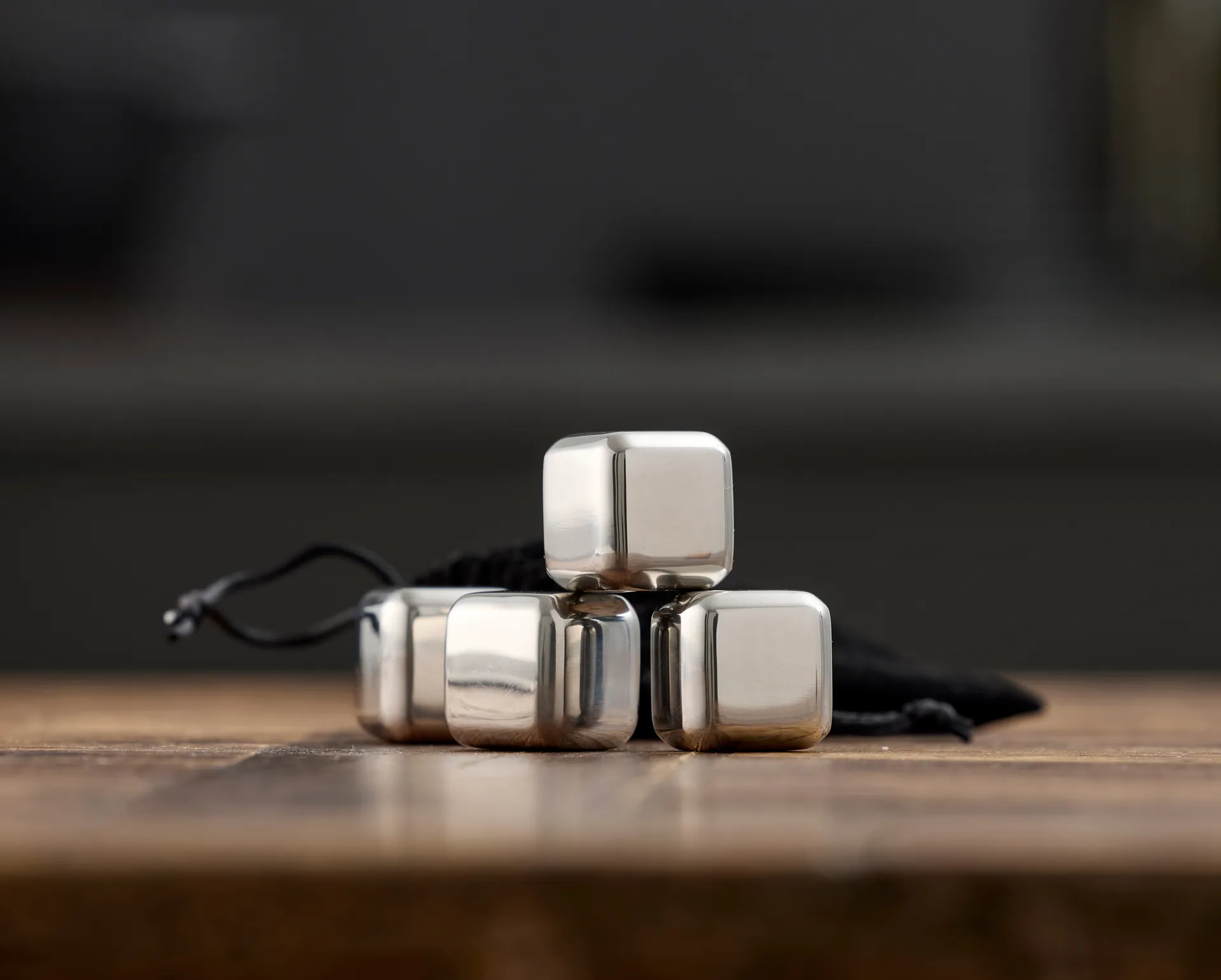 Funktion Whisky-Steine 4er-Pack, Edelstahl Funktion