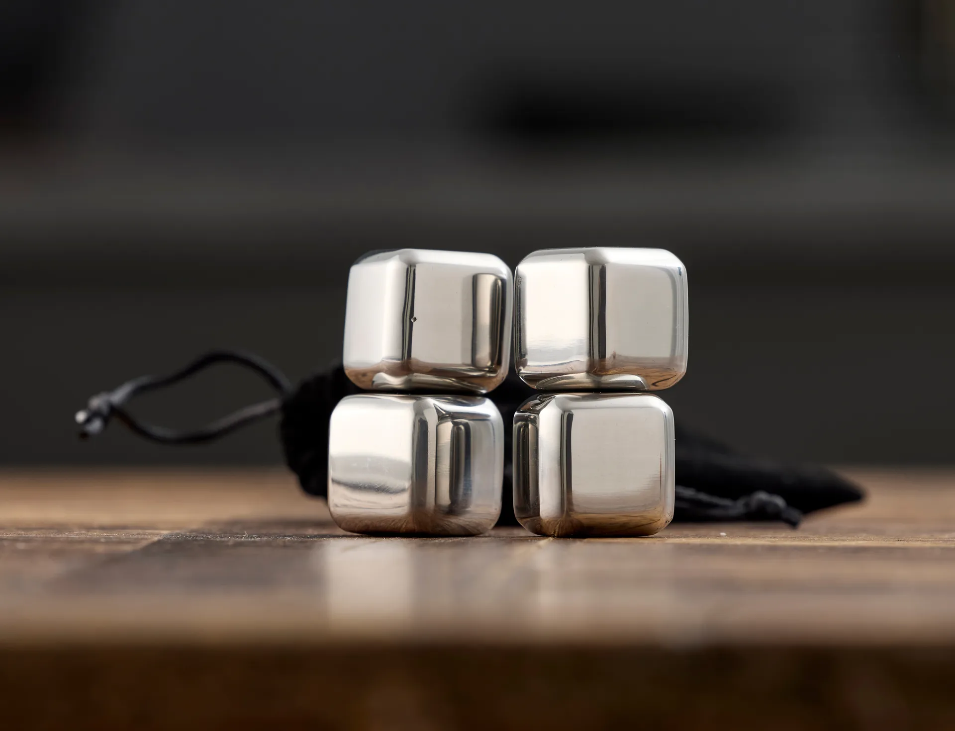 Funktion Whisky-Steine 4er-Pack, Edelstahl Funktion