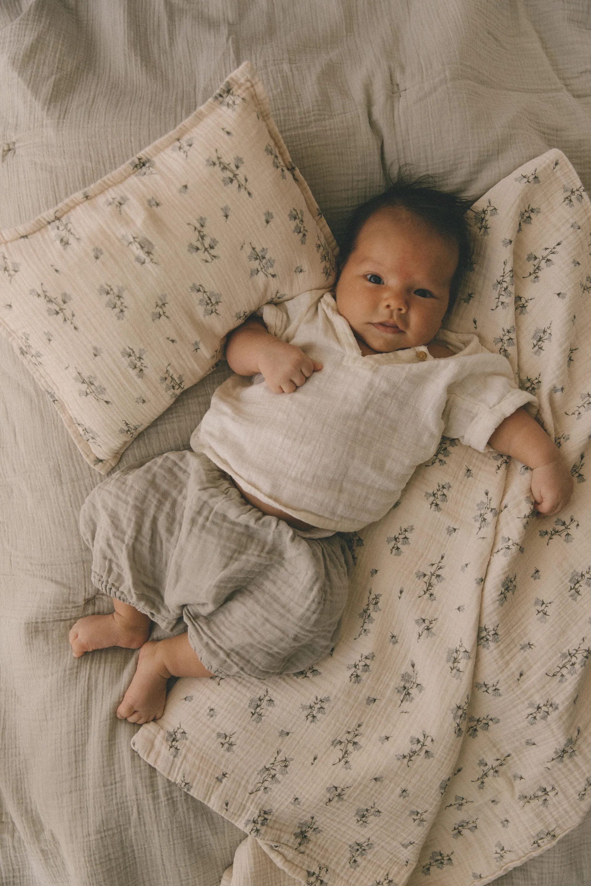 Bluebell Muslin Bettwäsche baby, 70x80 cm/28x35 cm Garbo&Friends