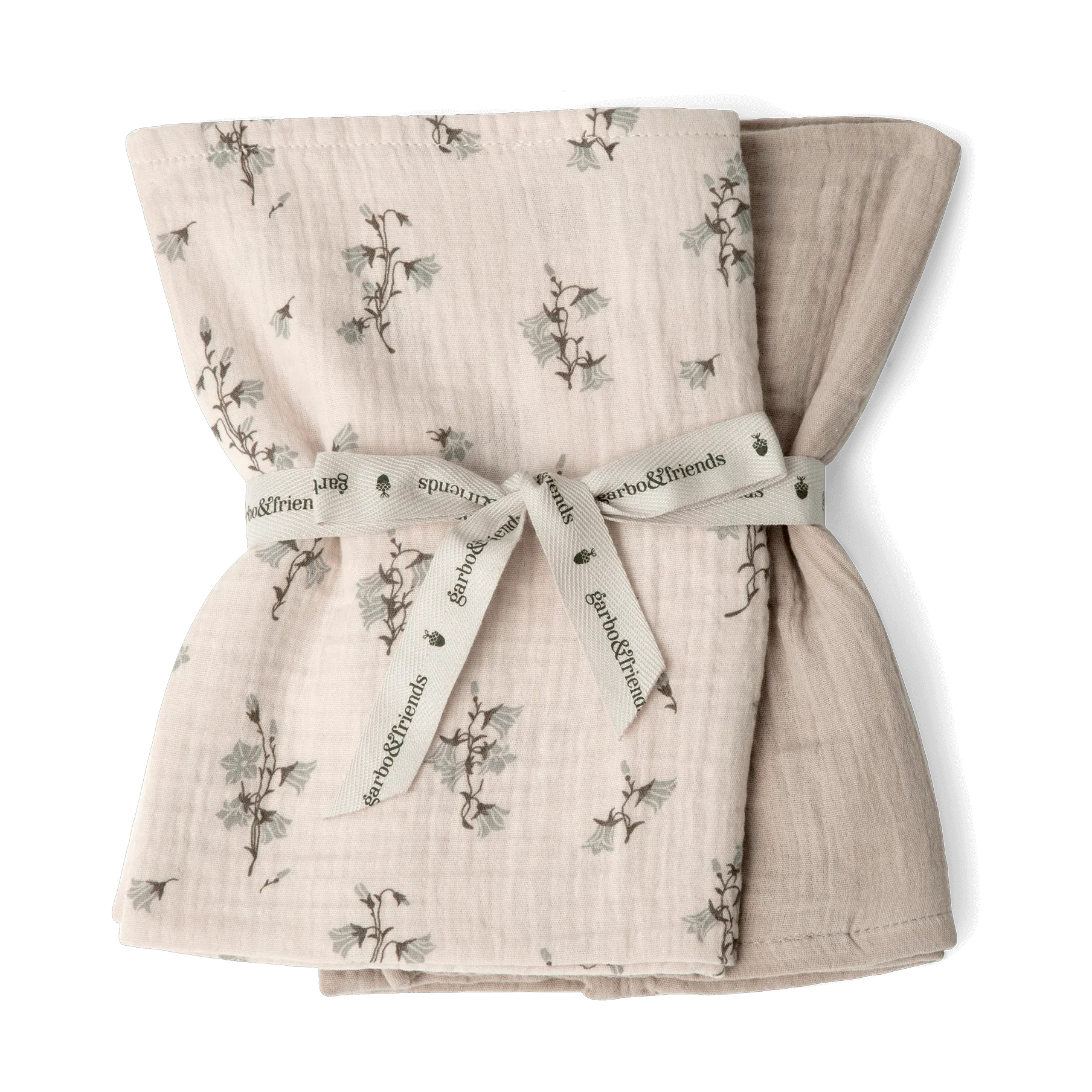 Bluebell Muslin Decke klein 2 Teile, 60x60 cm Garbo&Friends