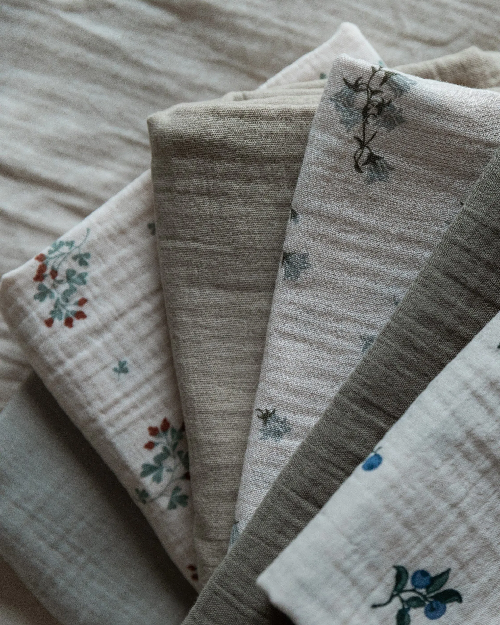 Bluebell Muslin Decke klein 2 Teile, 60x60 cm Garbo&Friends