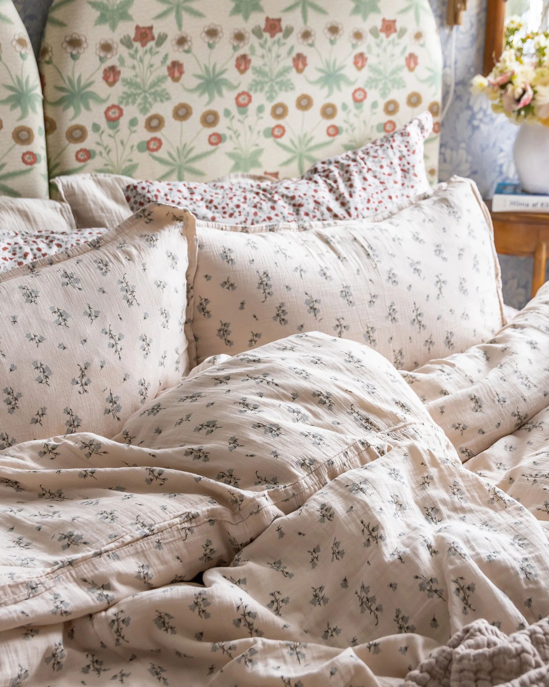 Bluebell Muslin Kissenbezug, 50x90 Garbo&Friends