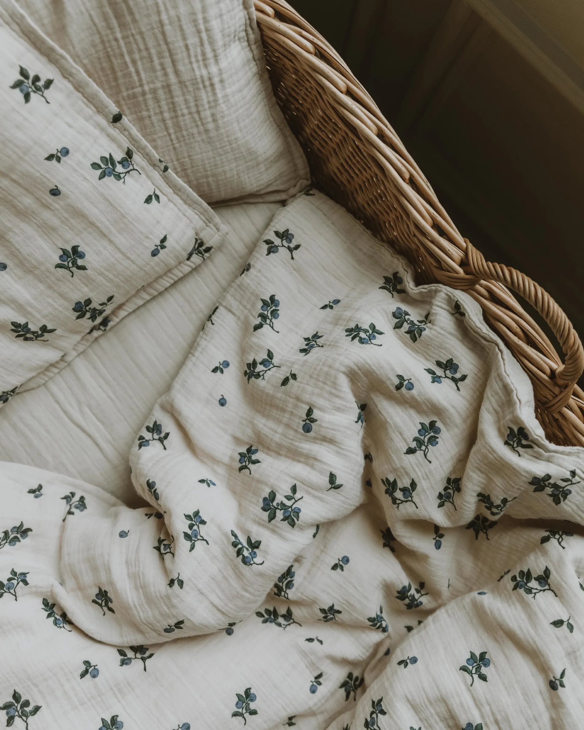 Blueberry Muslin Bettwäsche baby, 70x100 cm/40x45 cm Garbo&Friends