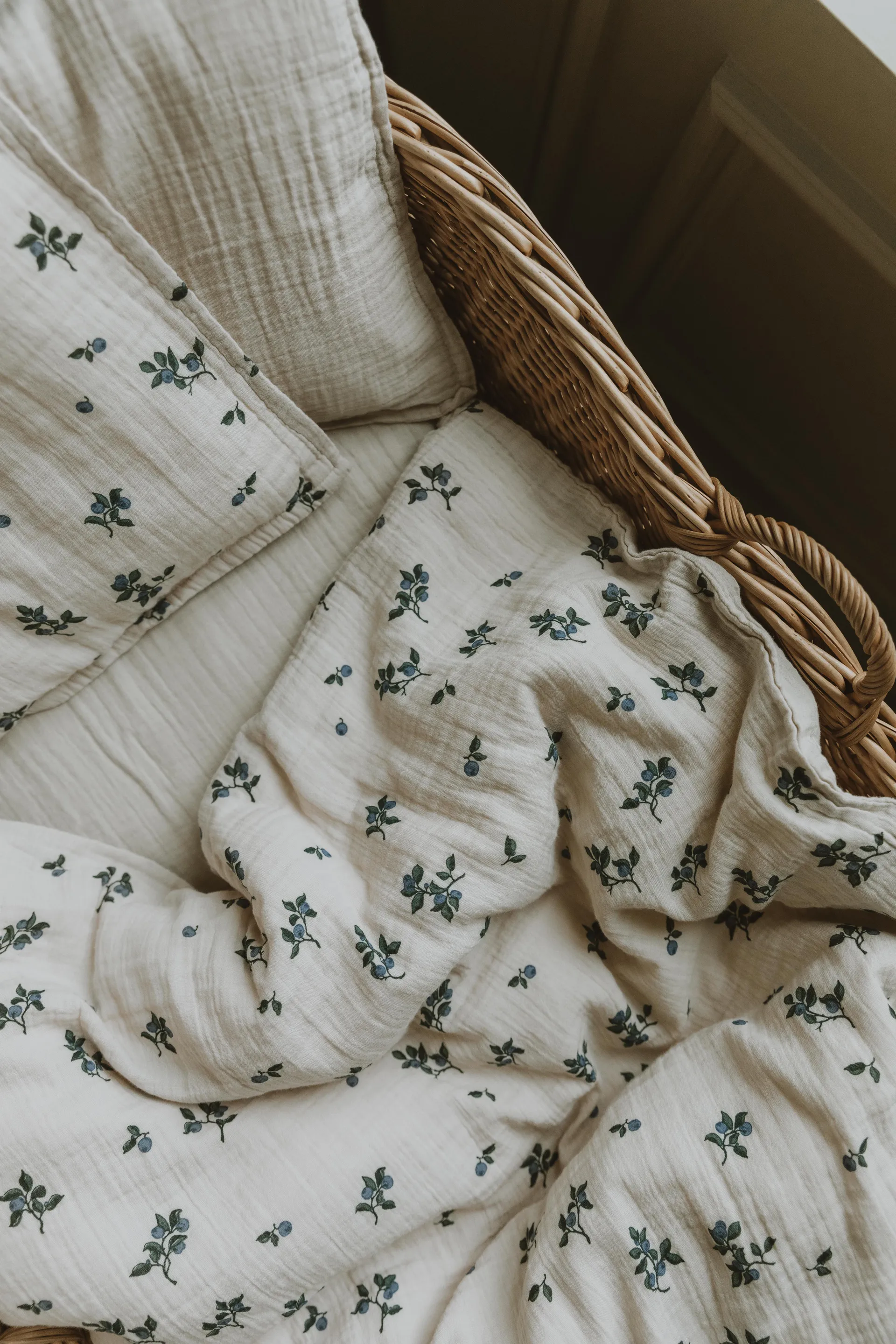 Blueberry Muslin Bettwäsche baby, 70x80 cm/28x35 cm Garbo&Friends