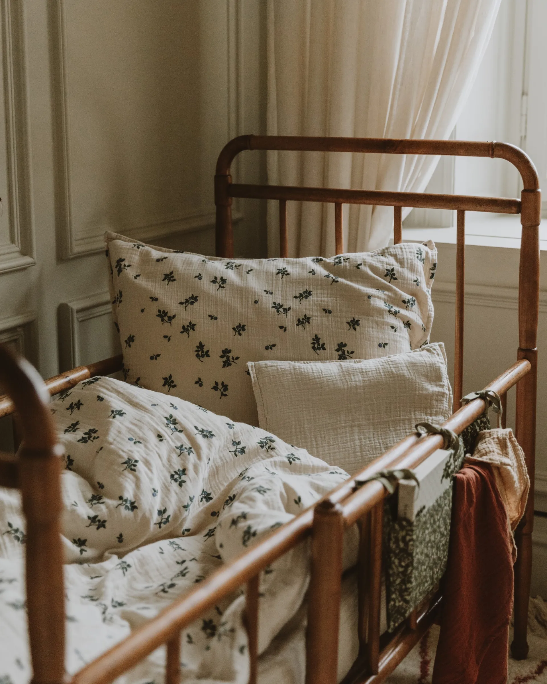 Blueberry Muslin Bettwäsche junior, 100x130 cm/35x55 cm Garbo&Friends