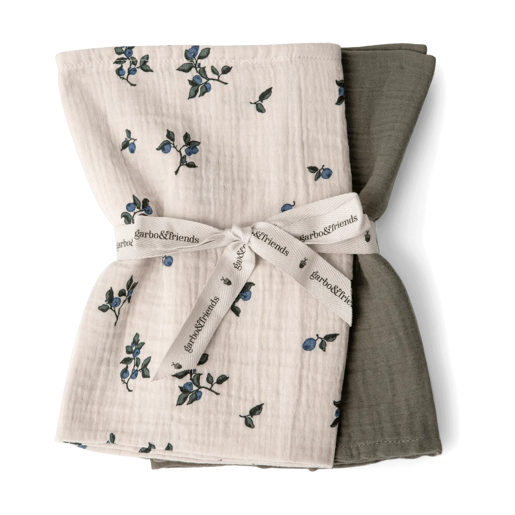 Blueberry Muslin Decke klein 2 Teile, 60x60 cm Garbo&Friends