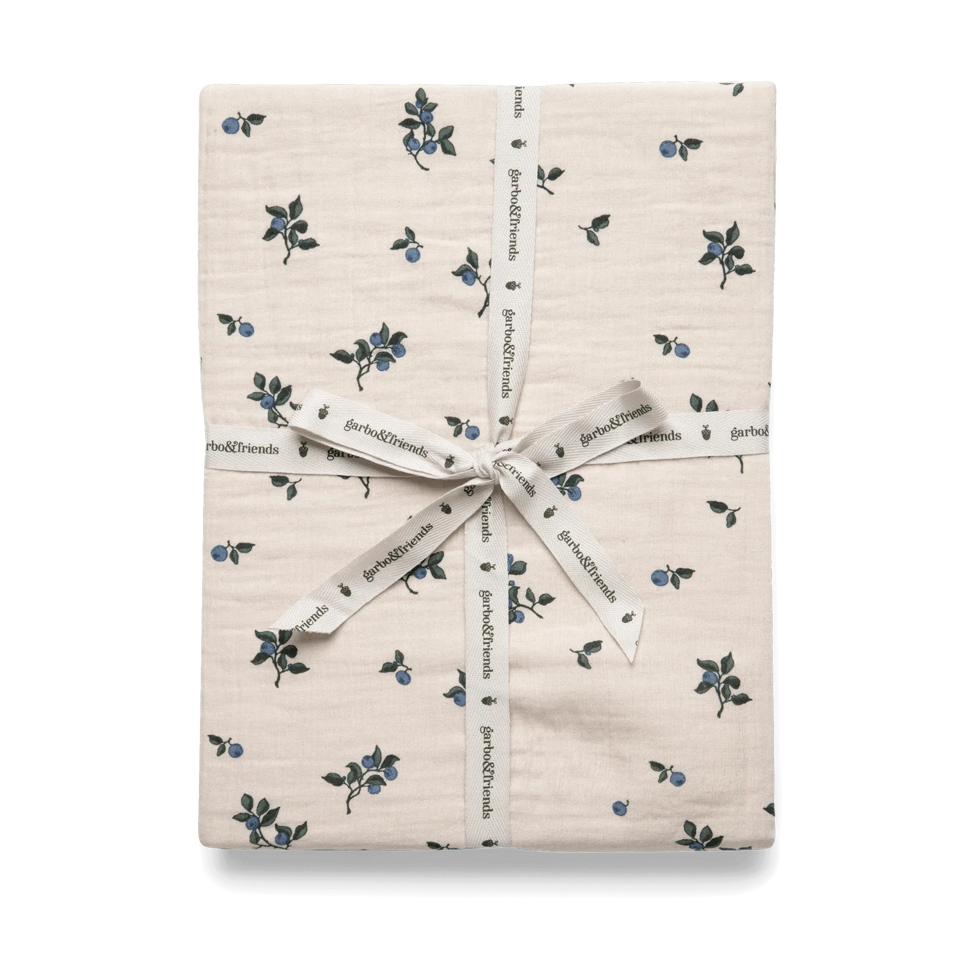 Blueberry Muslin Spannbettlaken, 180x200x30 cm Garbo&Friends
