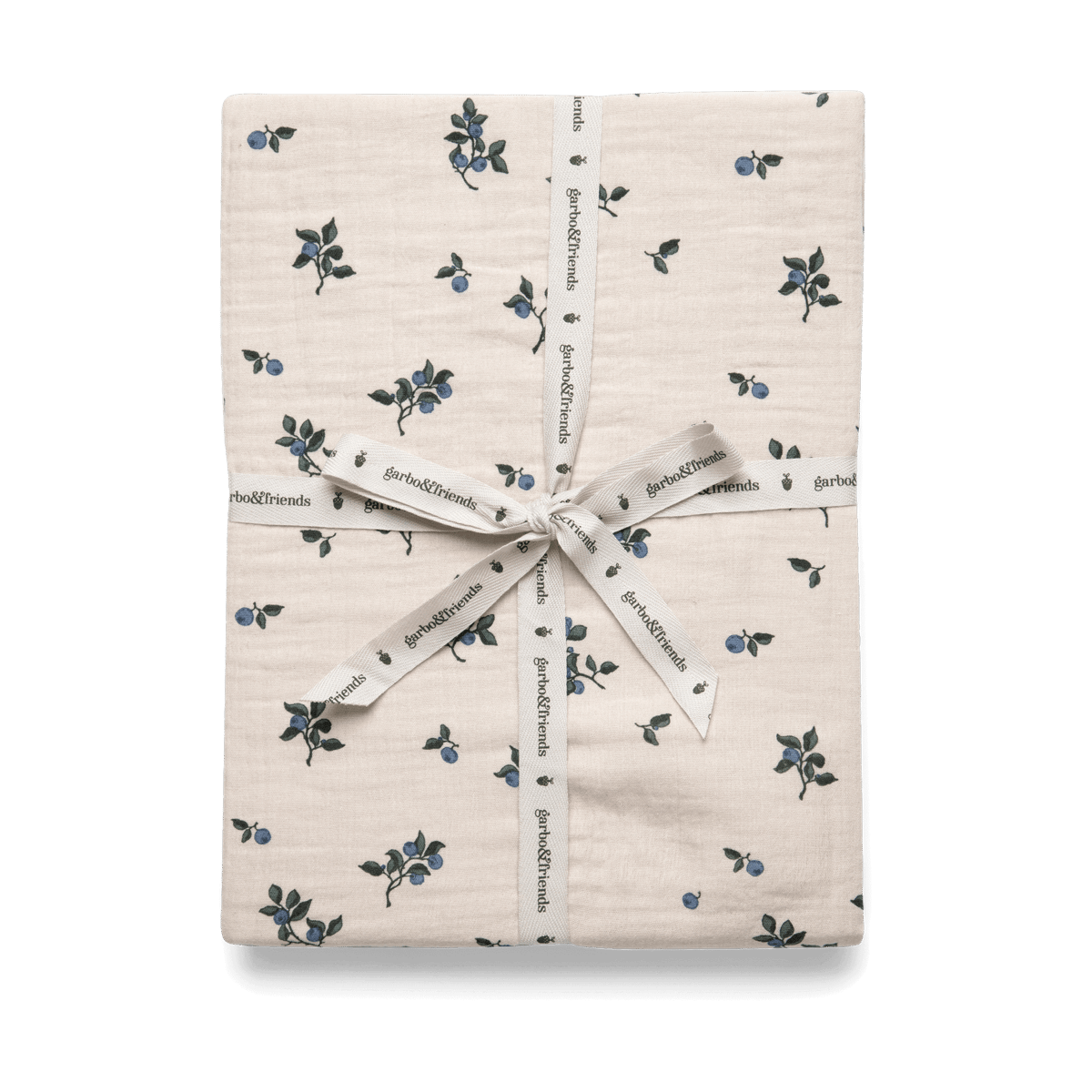 Garbo&Friends Blueberry Muslin Spannbettlaken 180x200x30 cm