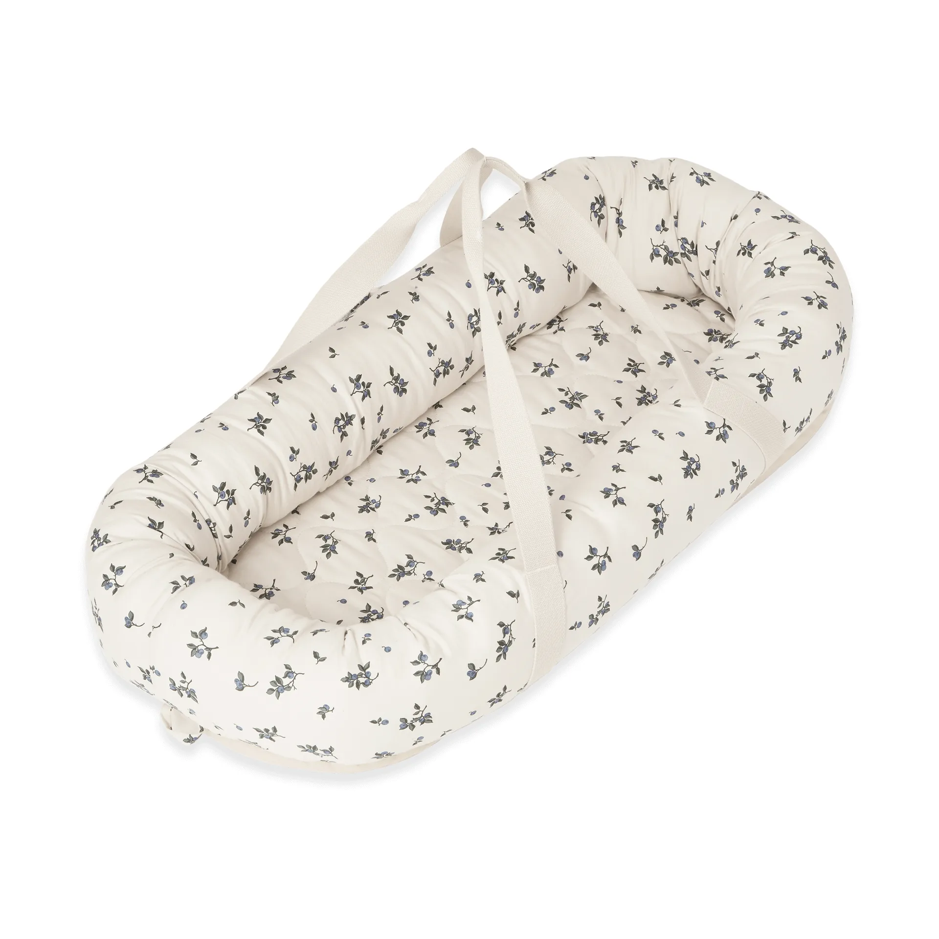 Blueberry Satin gestepptes Babynest, 43x87x16 cm Garbo&Friends