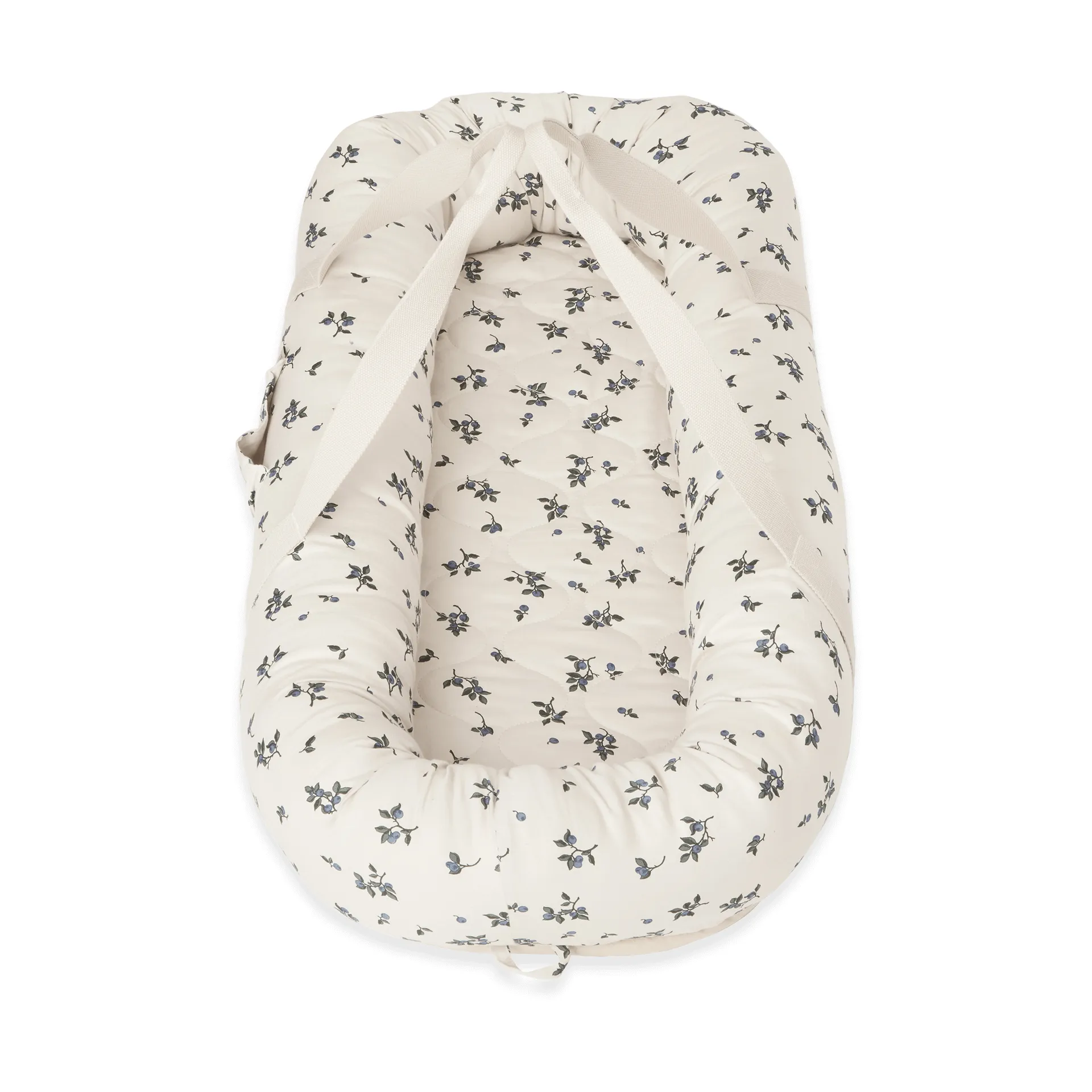 Blueberry Satin gestepptes Babynest, 43x87x16 cm Garbo&Friends