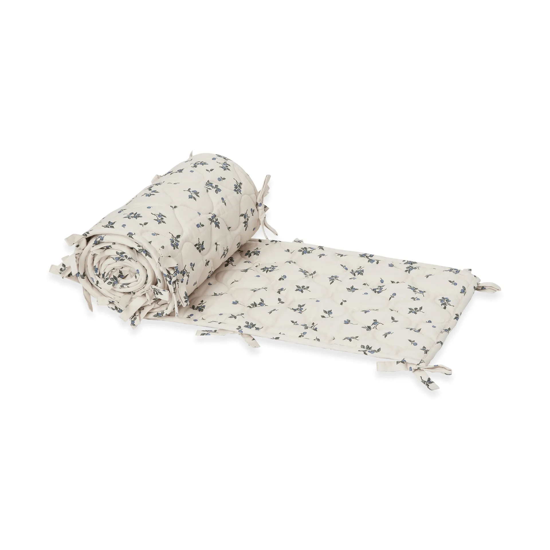 Blueberry Satin gestepptes Bettgitterpolster, 30x360 cm Garbo&Friends