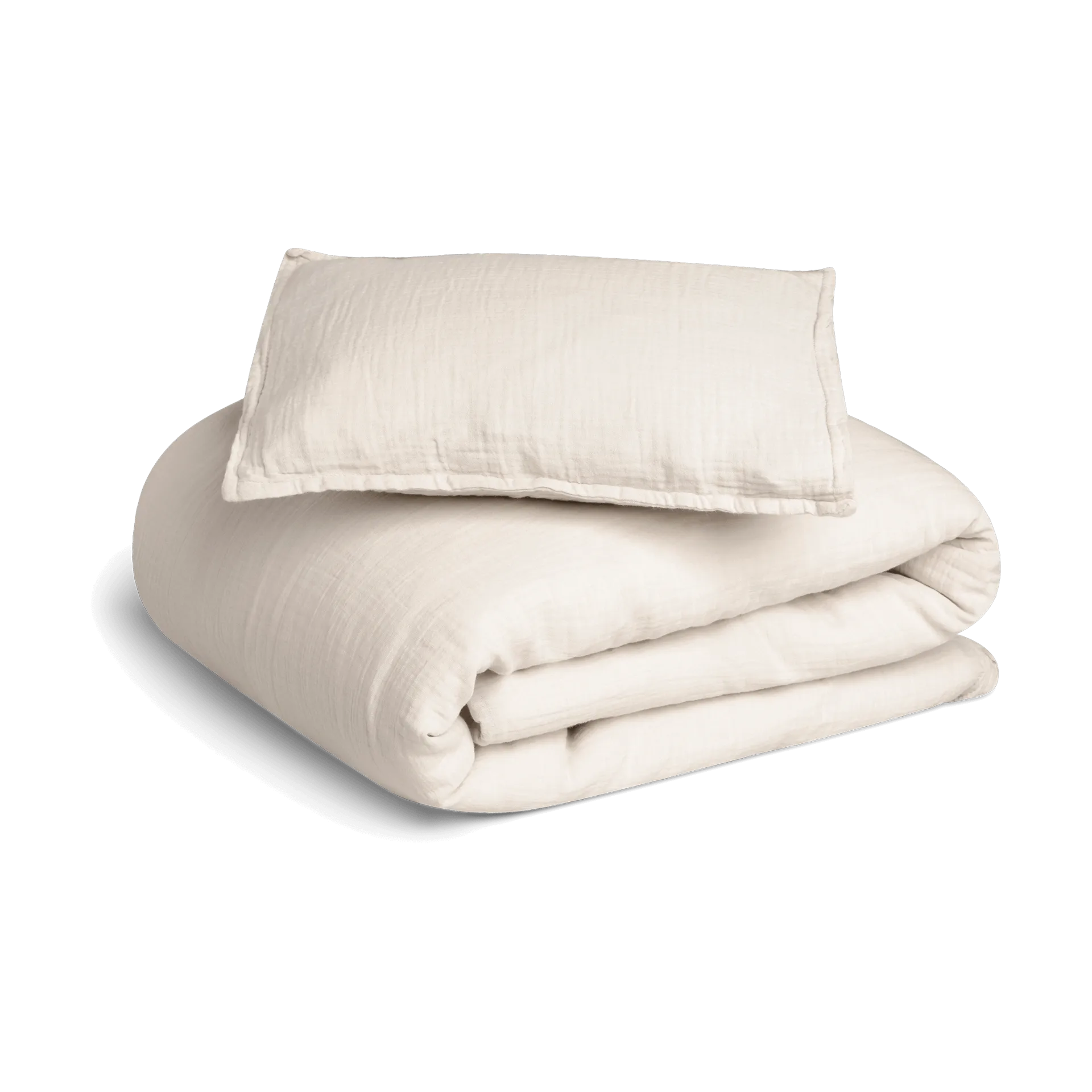 Eggshell Muslin Bettwäsche baby, 70x80 cm/28x35 cm Garbo&Friends