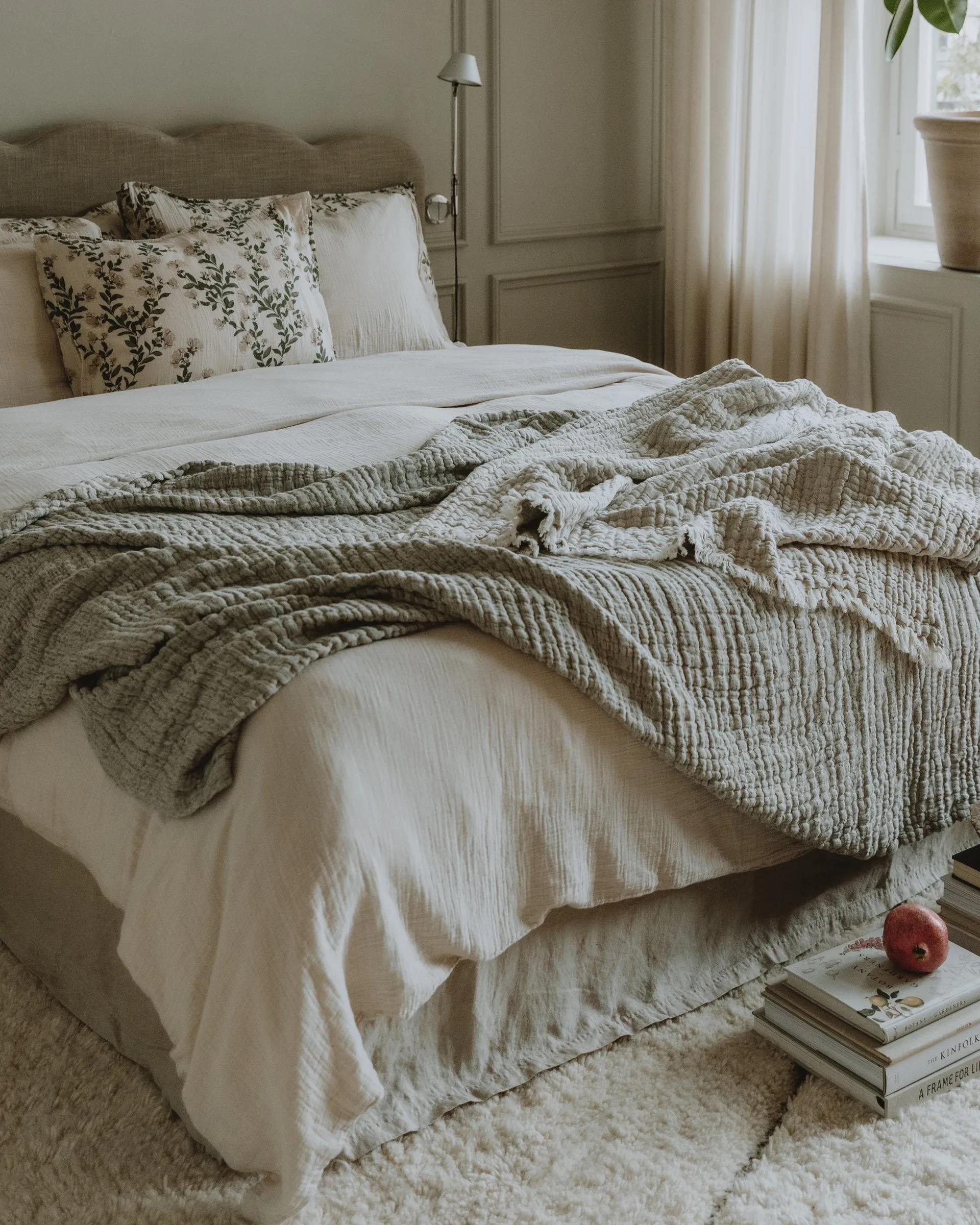 Eggshell Muslin Deckenbezug double, 220X220 cm Garbo&Friends