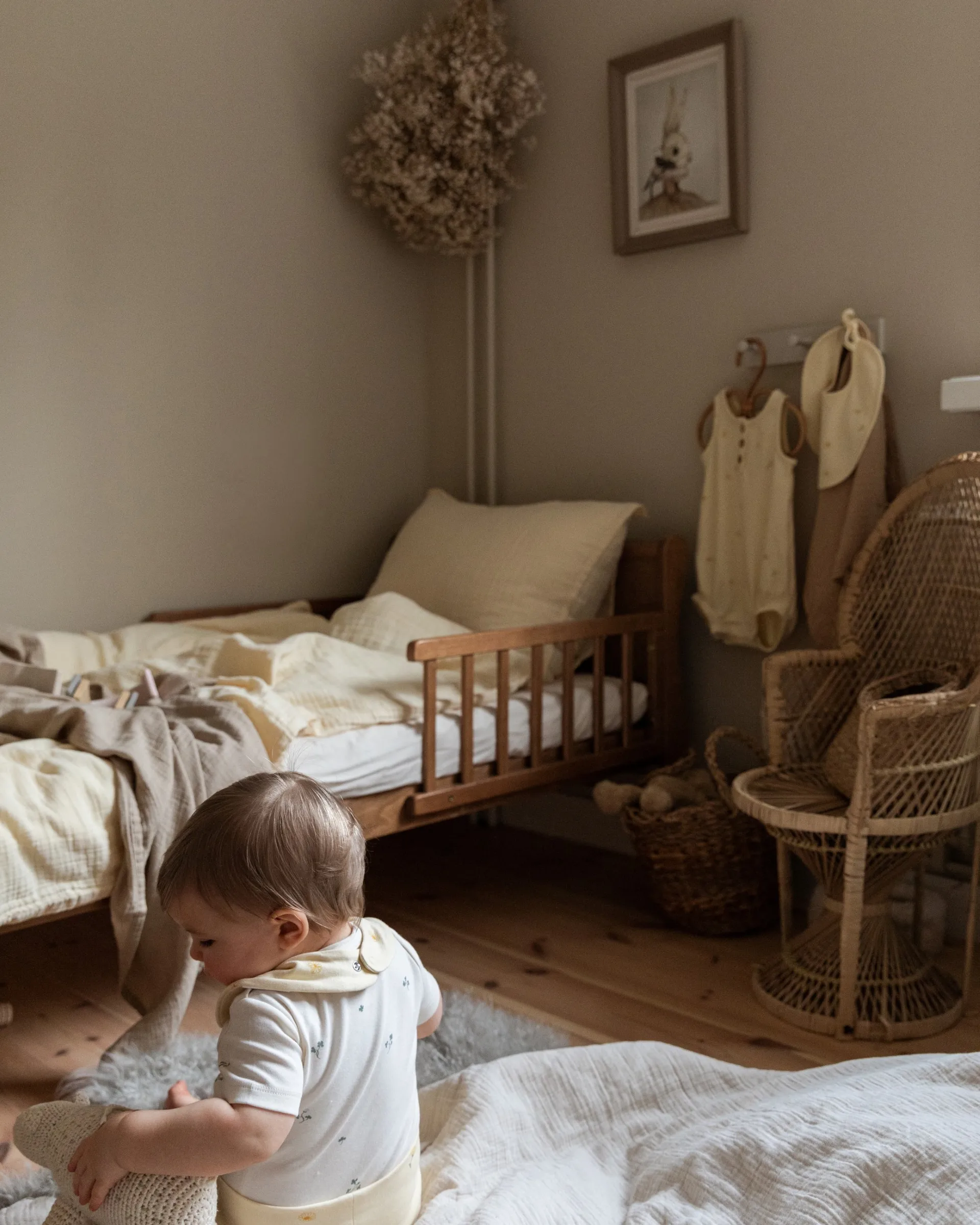 Eggshell Muslin Gefüllte Decke, 100x140 cm Garbo&Friends