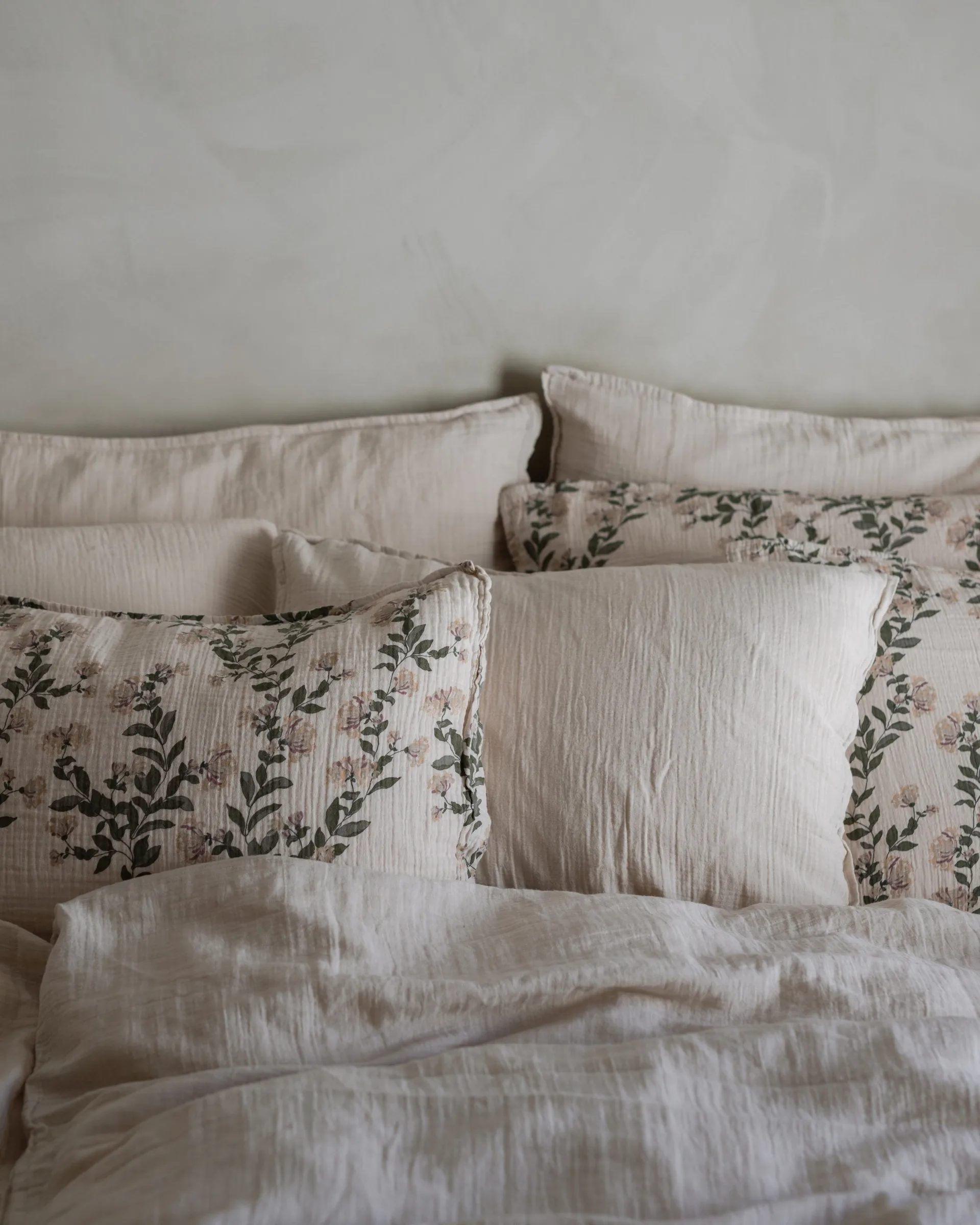 Eggshell Muslin Kissenbezug, 50x90 cm Garbo&Friends