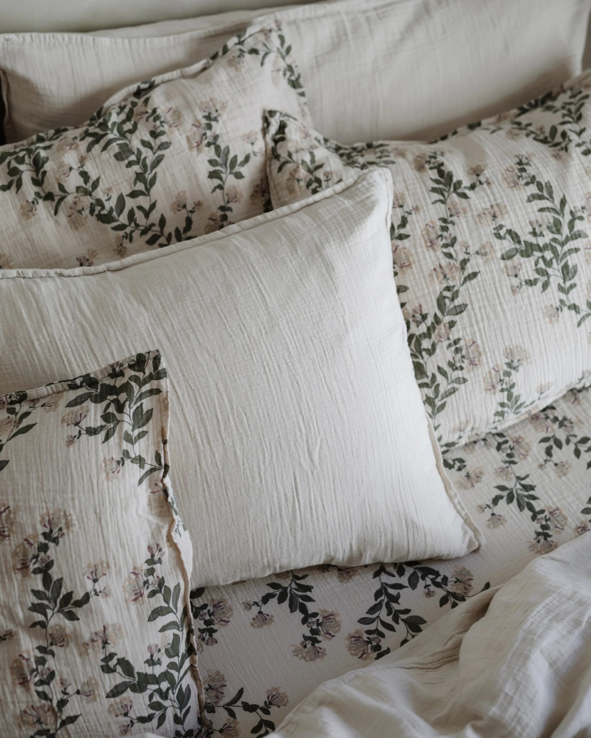 Eggshell Muslin Kissenbezug, 50x90 cm Garbo&Friends