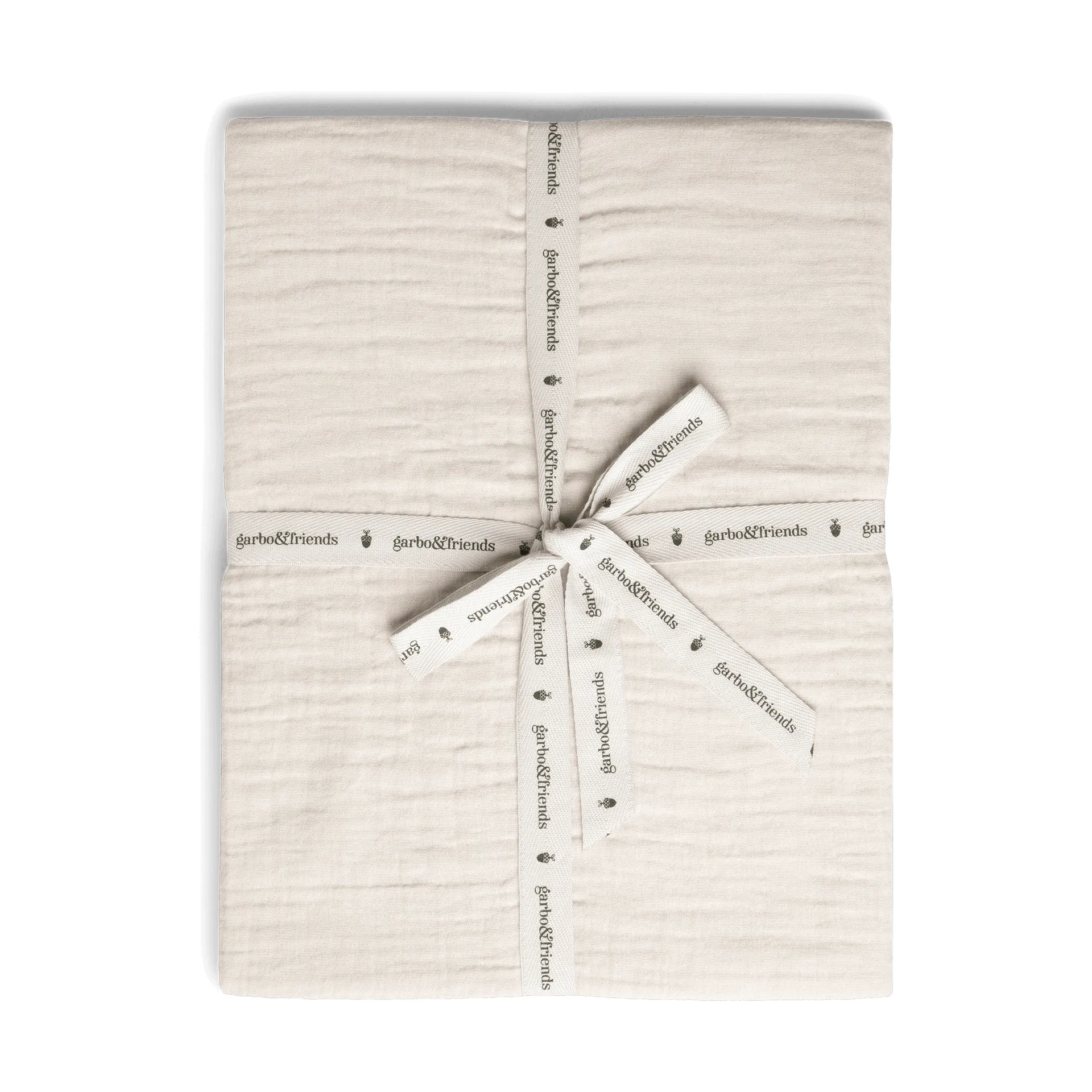 Eggshell Muslin Spannbettlaken, 60x120x20 cm Garbo&Friends