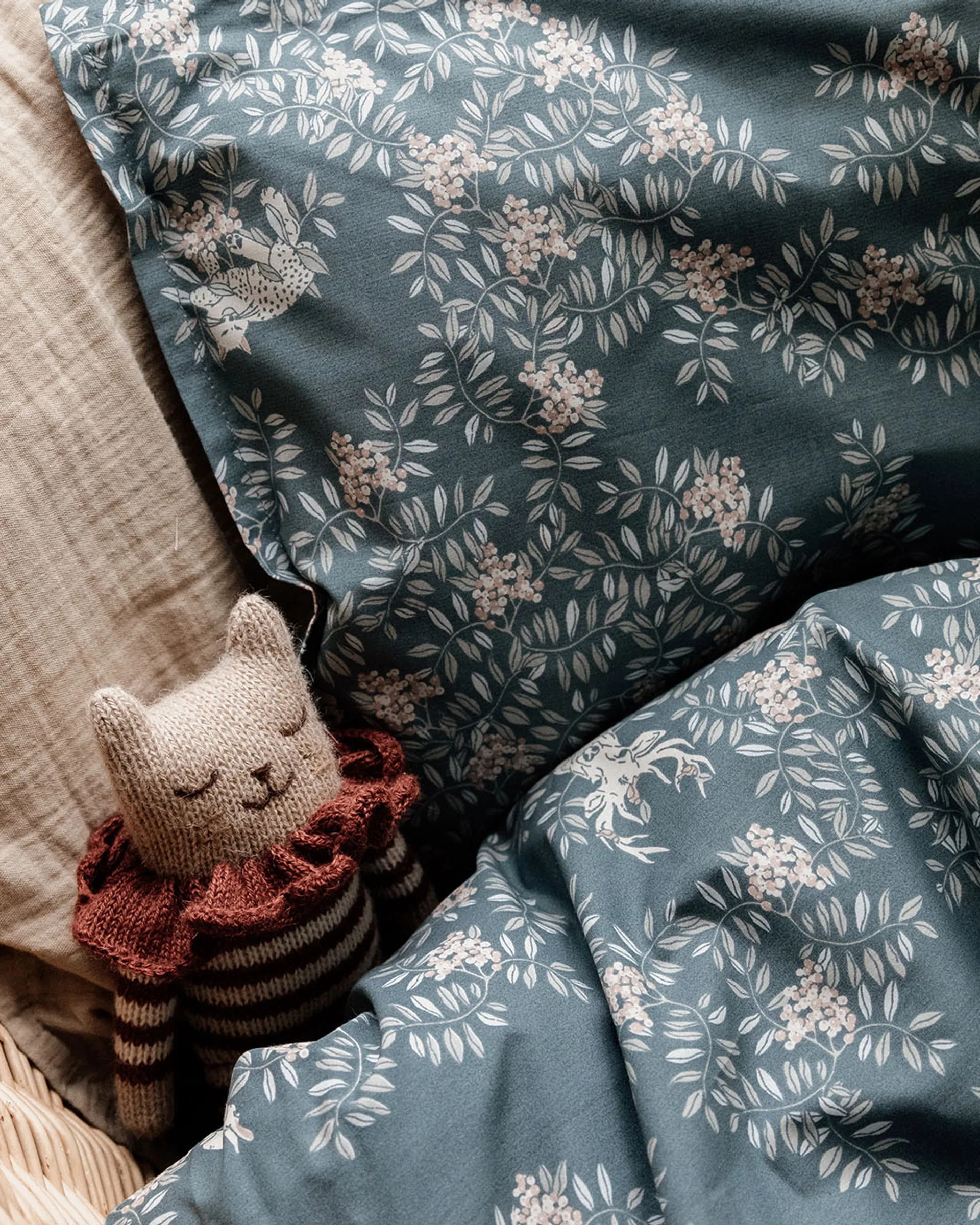 Fauna Forest Bettwäsche baby, 70x100 cm/40x45 cm Garbo&Friends