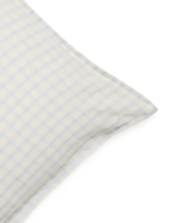 Gingham Sky Blue Muslin Kissenbezug - Sky 50x60 cm - Garbo&Friends