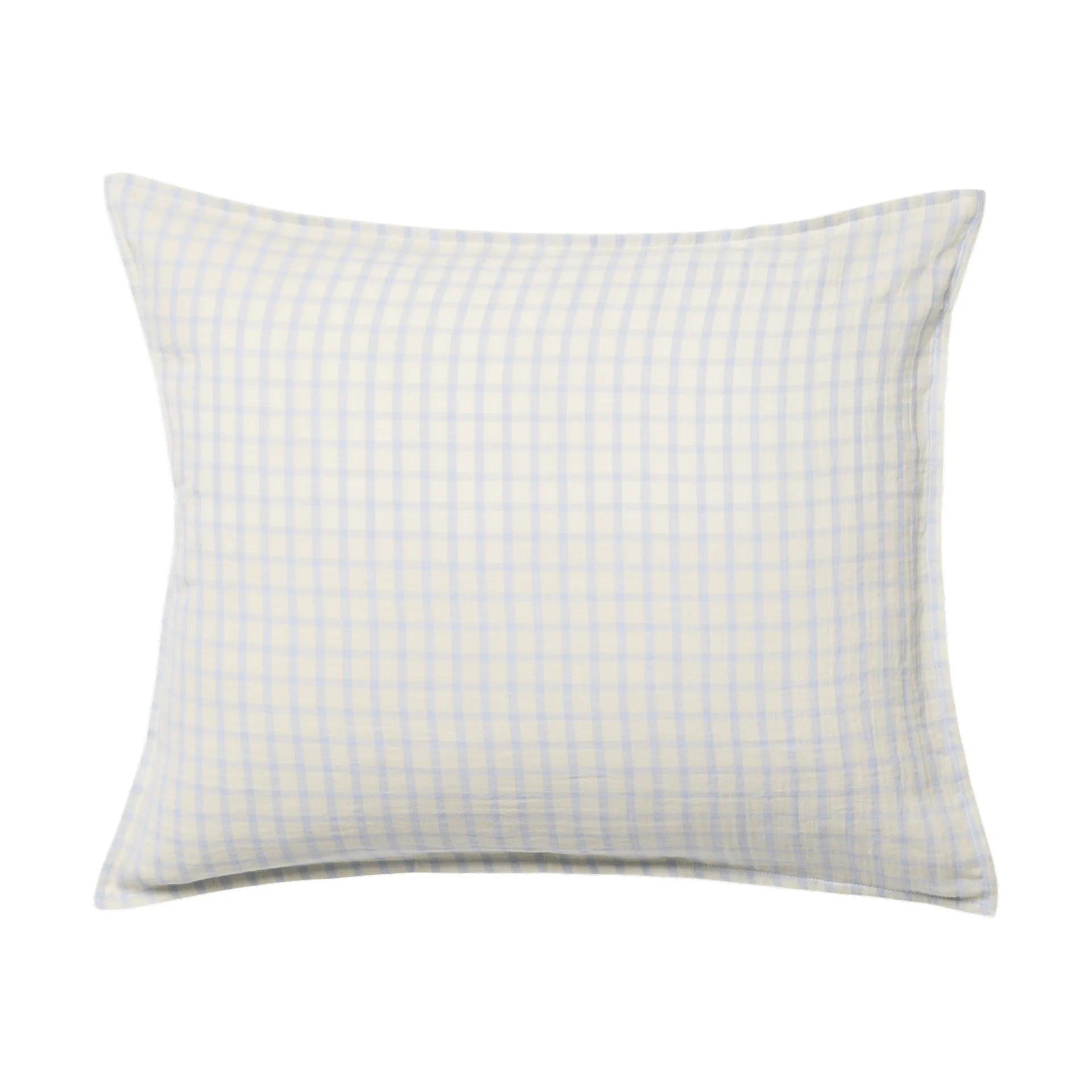Gingham Sky Blue Muslin Kissenbezug, Sky 50x70 cm Garbo&Friends