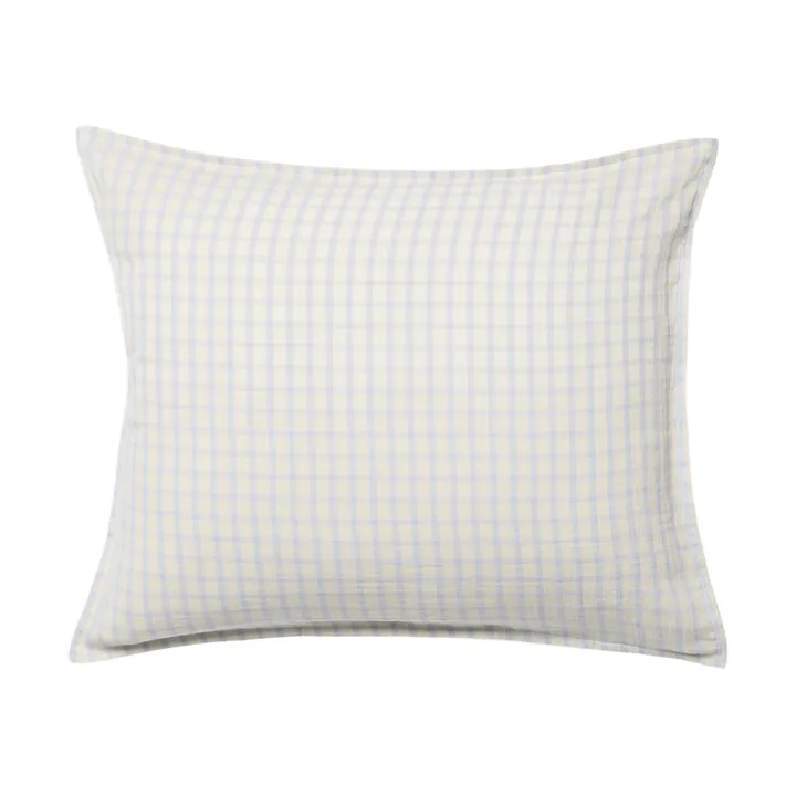 Gingham Sky Blue Muslin Kissenbezug - Sky 50x70 cm - Garbo&Friends